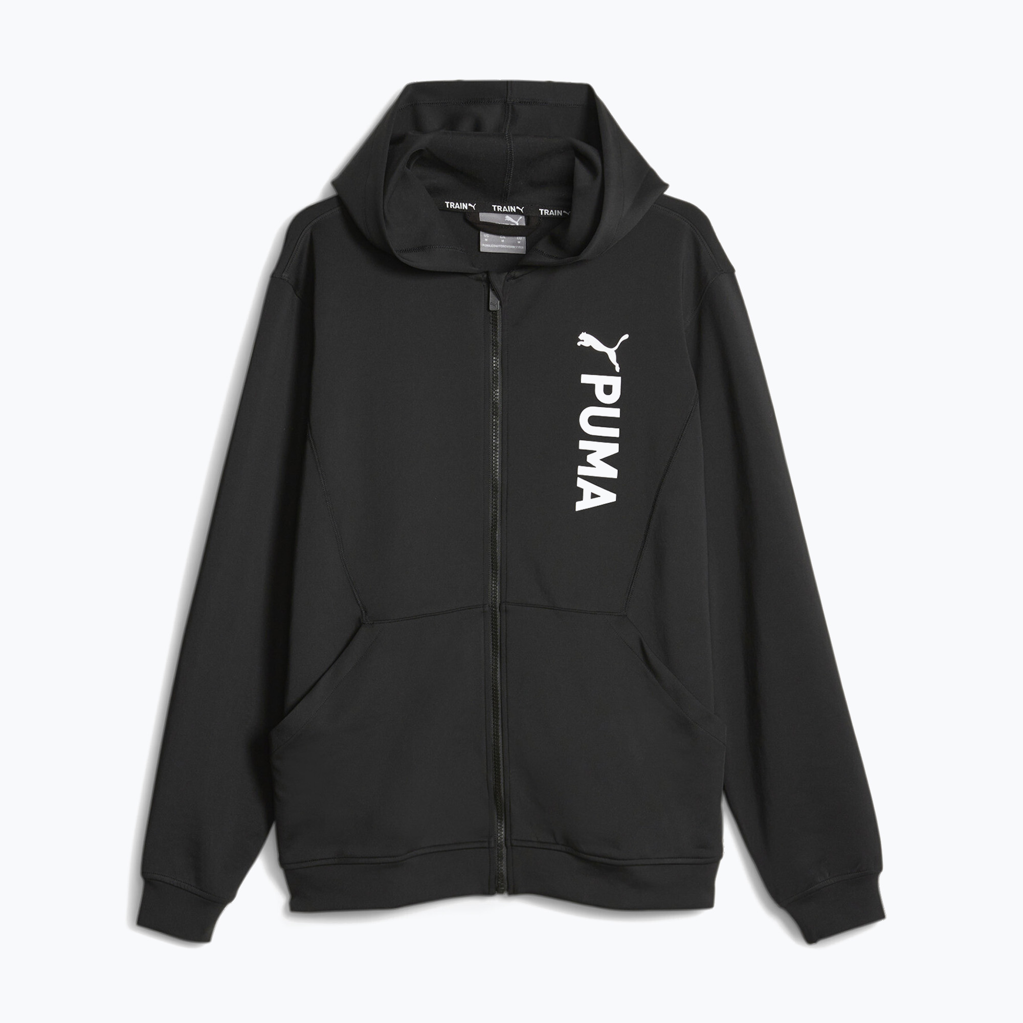 Men's training sweatshirt PUMA Fit Double Knit FZ Hoodie puma black (M)