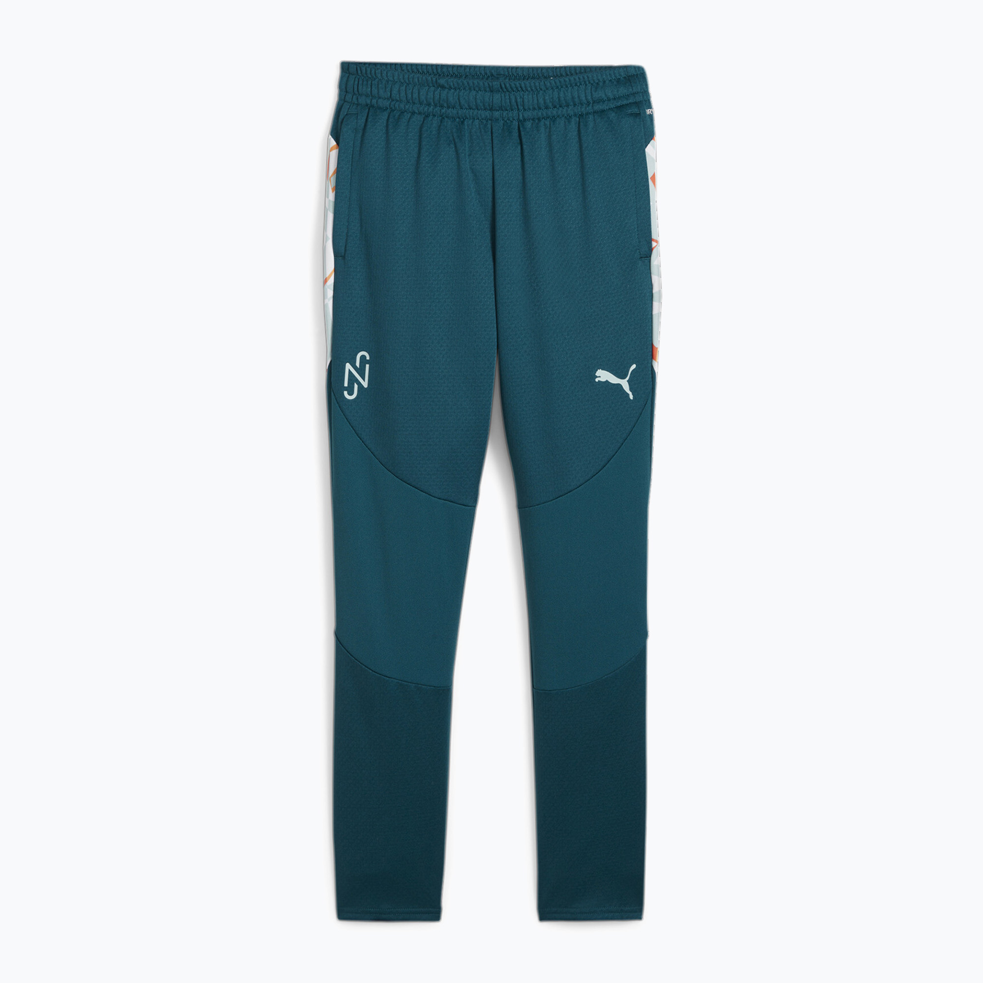 Spodnie piłkarskie dziecięce PUMA Neymar JR Creativity Training ocean tropic/hot heat 