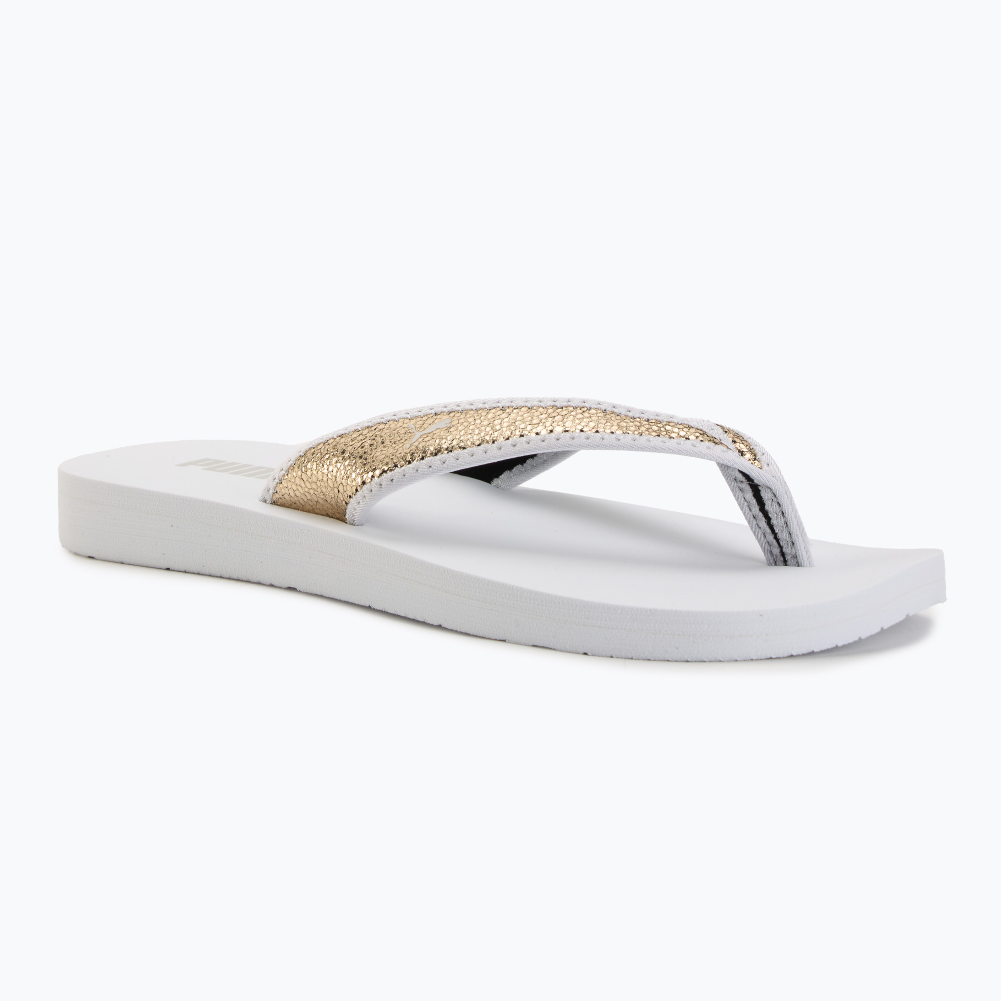 Dámske žabky PUMA Sandy Flip Metallic Shine puma white/puma gold