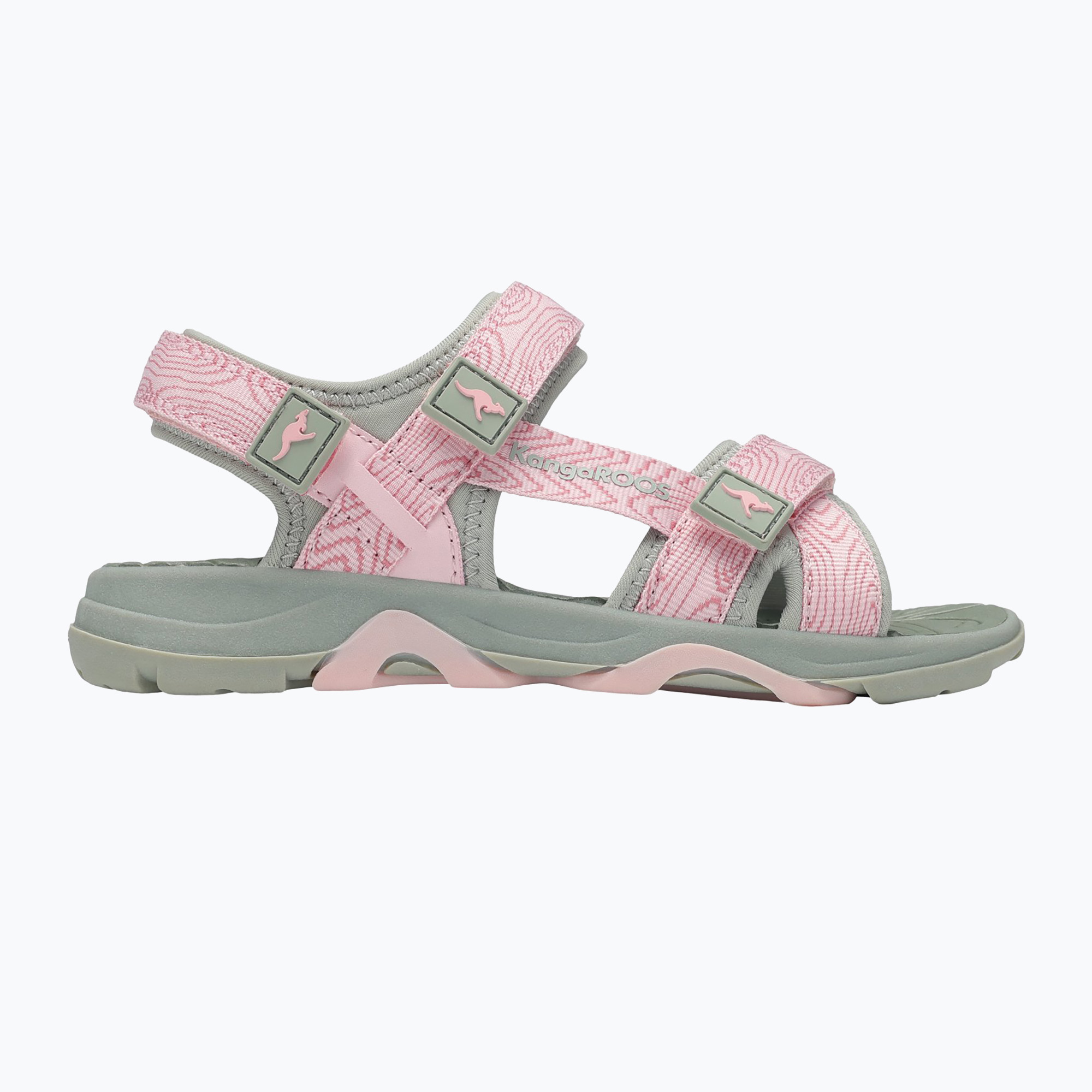 Sandały dziecięce Kangaroos K-Lola Luna desert sage/seashell pink 
