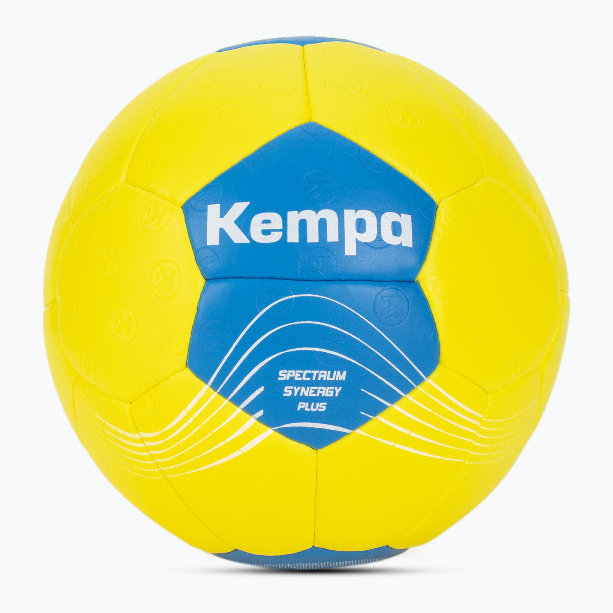 Piłka do piłki ręcznej dziecięca Kempa Spectrum Synergy Plus żółta/niebieska rozmiar 0 
