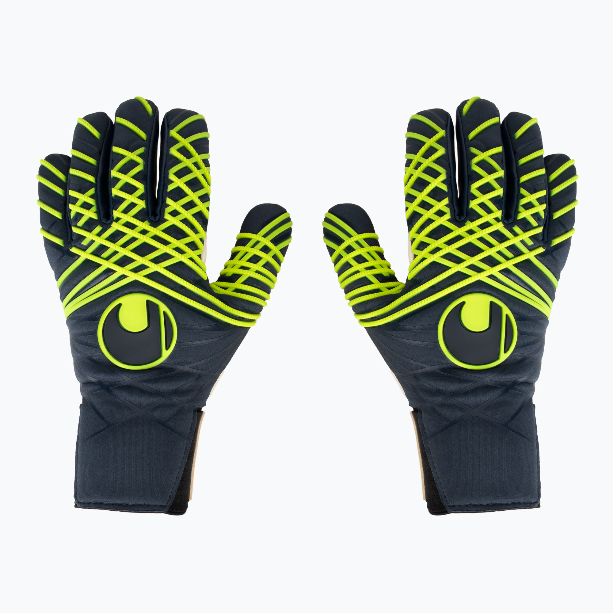 Brankárske rukavice uhlsport Prediction Absolutgrip HN Fit navy/white/fluo yellow (Prediction Absolutgrip HN Fit 101135601)