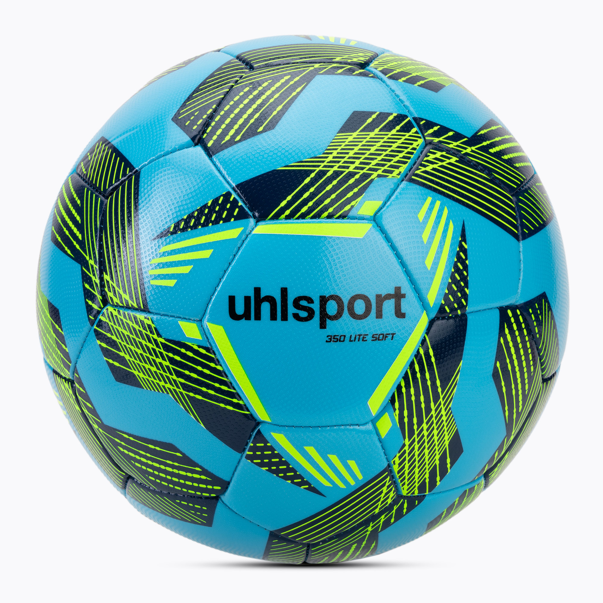 Calcio uhlsport Lite Soft 350 blu chiaro / marina / giallo antico dimensioni 5