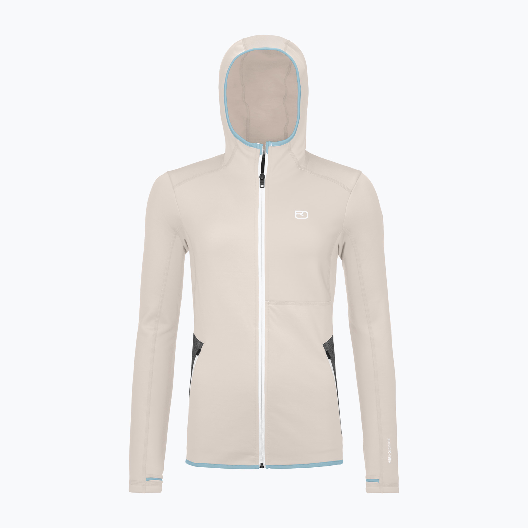 Bluza damska ORTOVOX Fleece Hoody white chalk 
