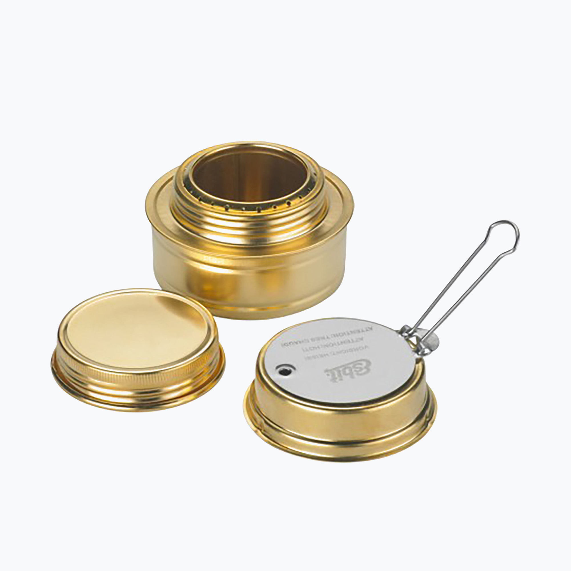 Fornello da viaggio in ottone con bruciatore ad alcool Esbit (Alcohol Burner AB300BR)