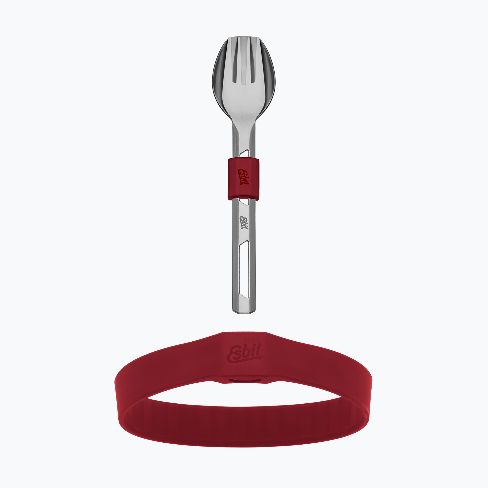 Прибори за хранене Esbit Food Jug Silicone Band burgundy