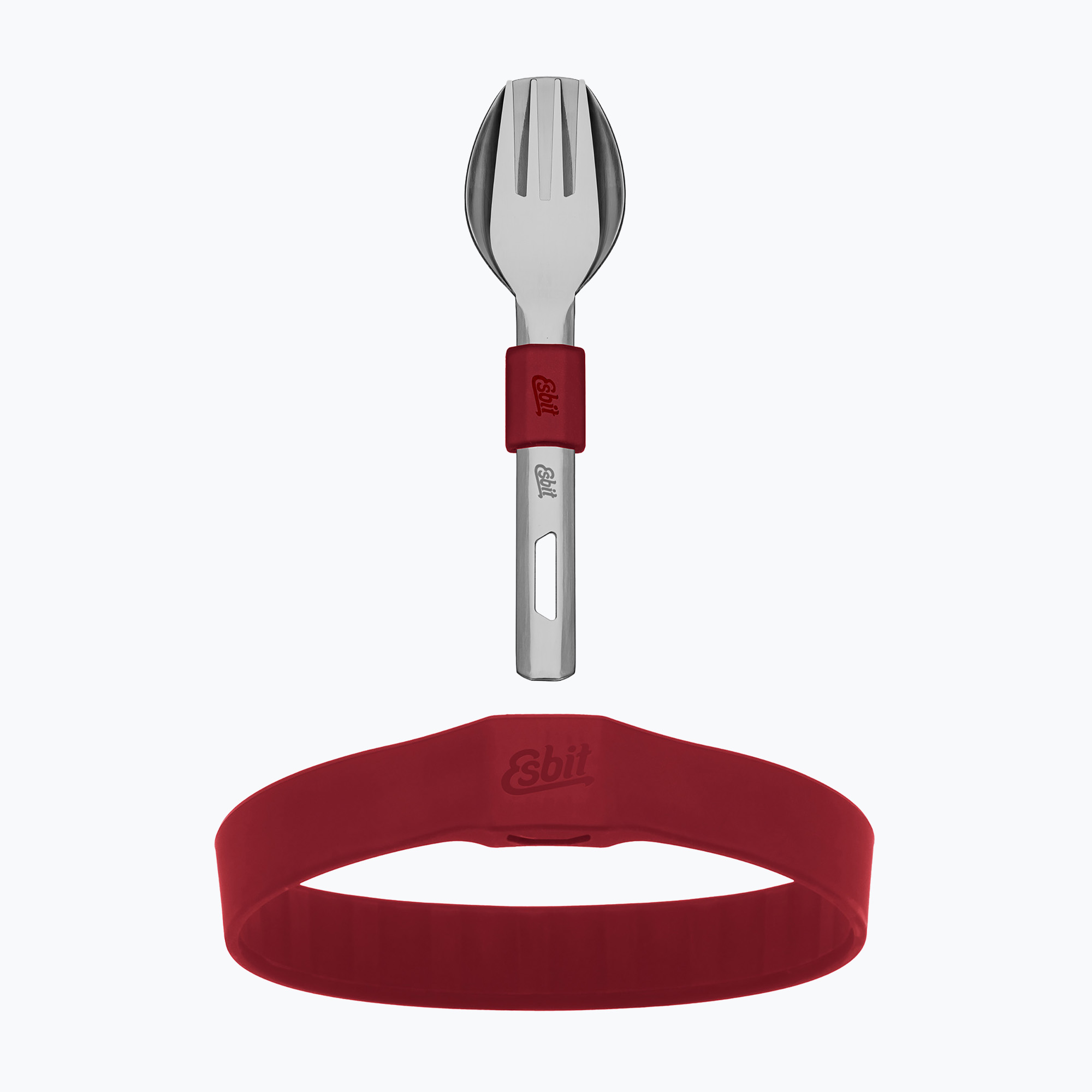 Прибори за хранене Esbit Food Jug Silicone Band burgundy