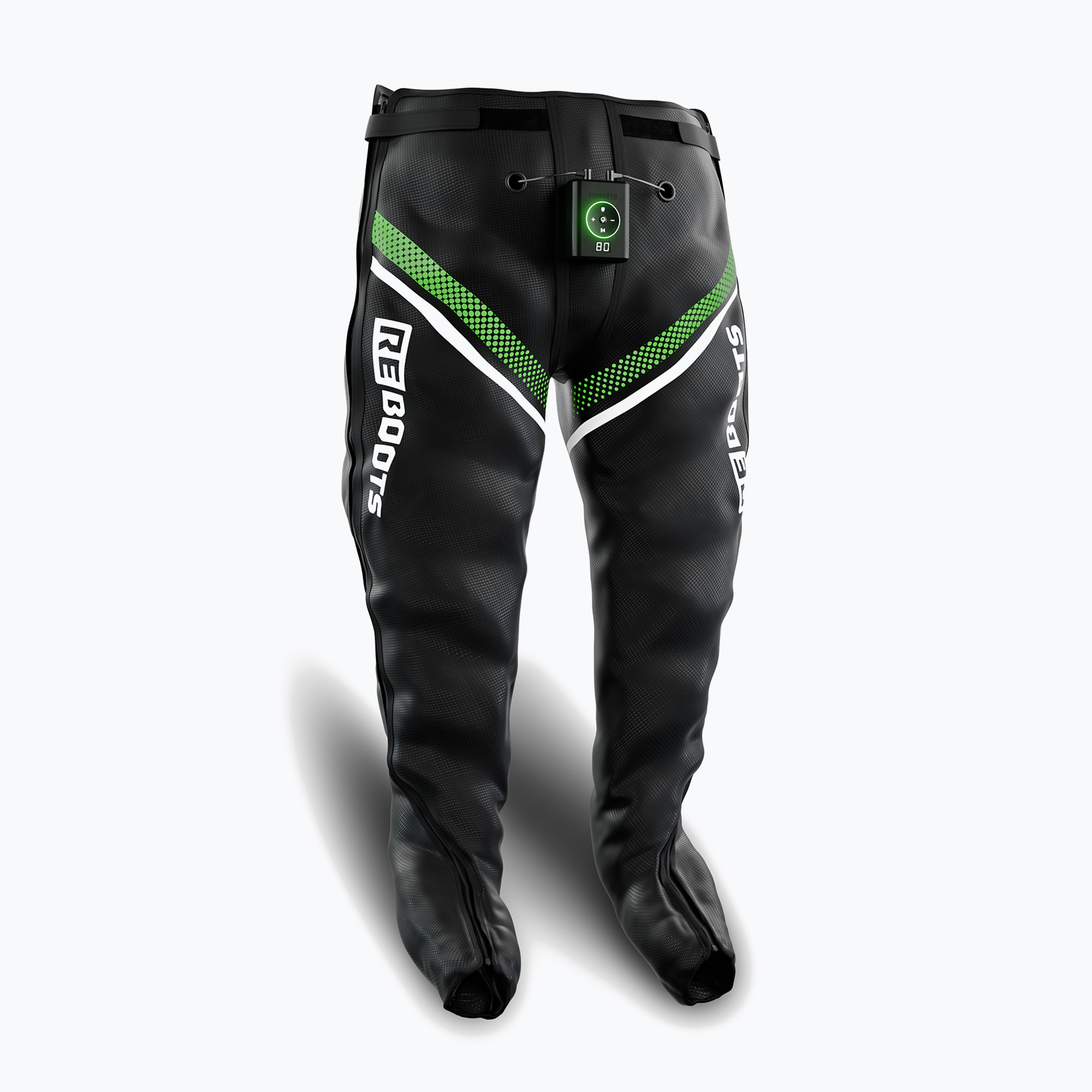 Spodnie do regeneracji REBOOTS Go X Straight Cut black/white/green