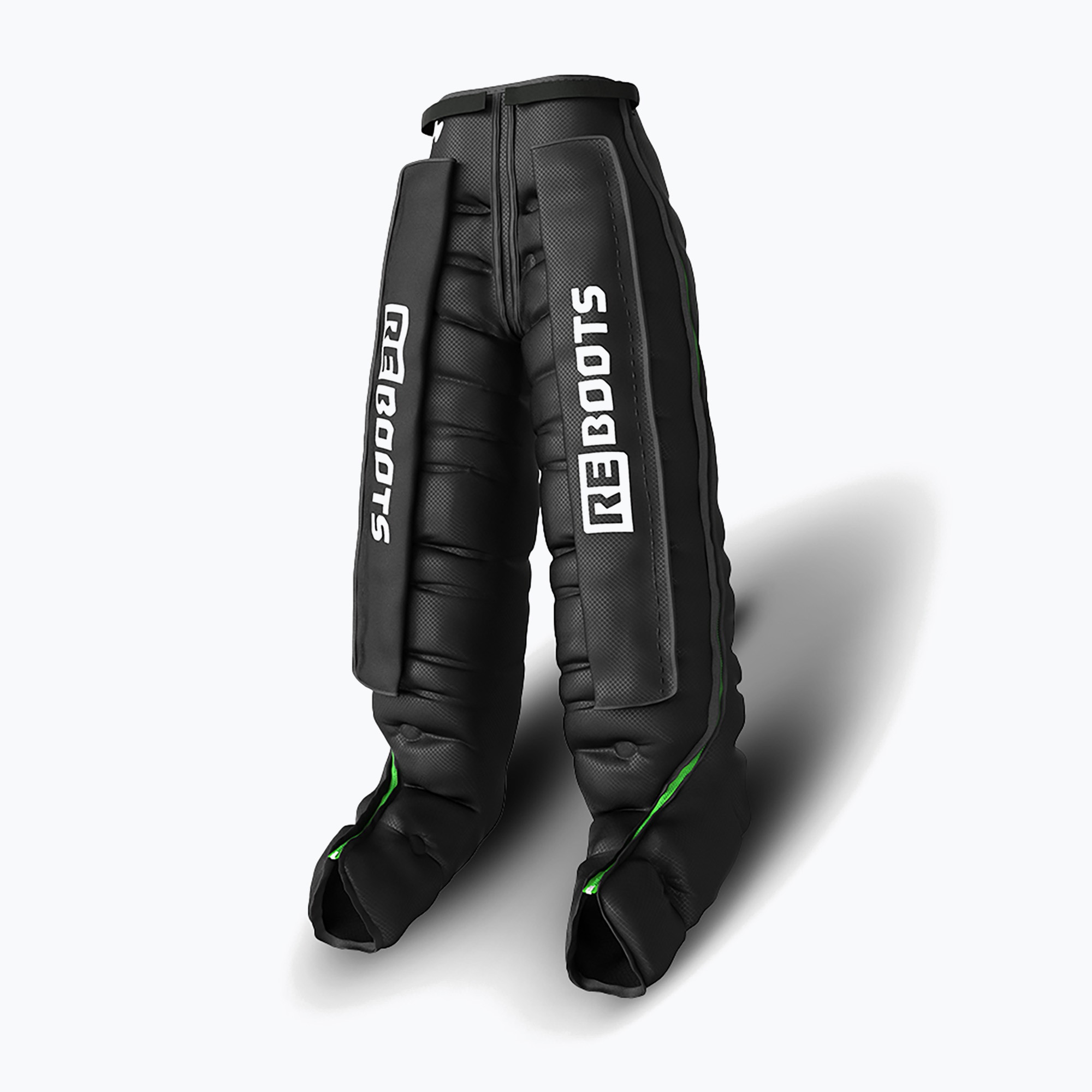 Nogawki do drenażu limfatycznego REBOOTS Go Lite Recovery Pants 2.0 2025 Edition black/white/green 
