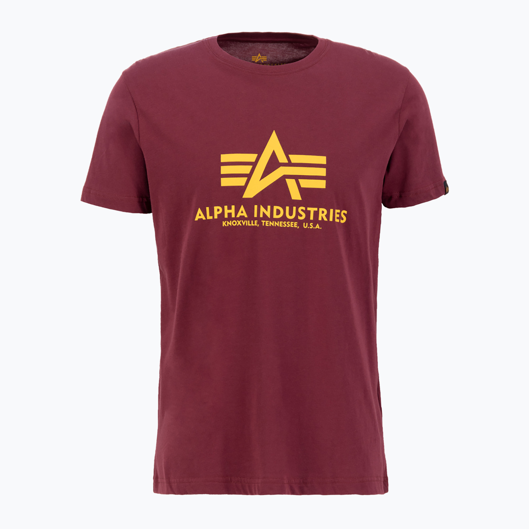 Мъжка тениска Basic burgundy на Alpha Industries