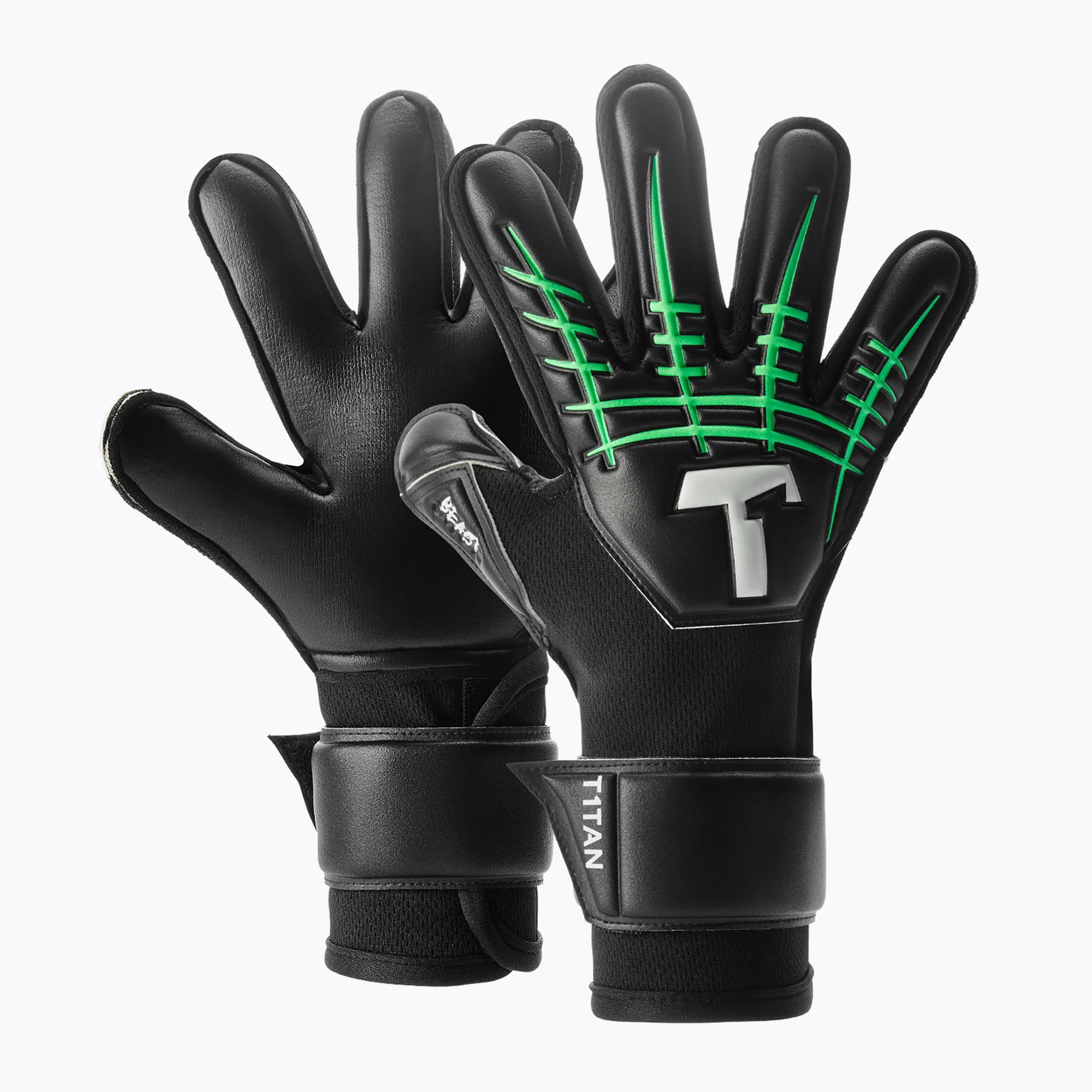 Detské brankárske rukavice T1TAN Fluo Beast 3.0 Junior FP black