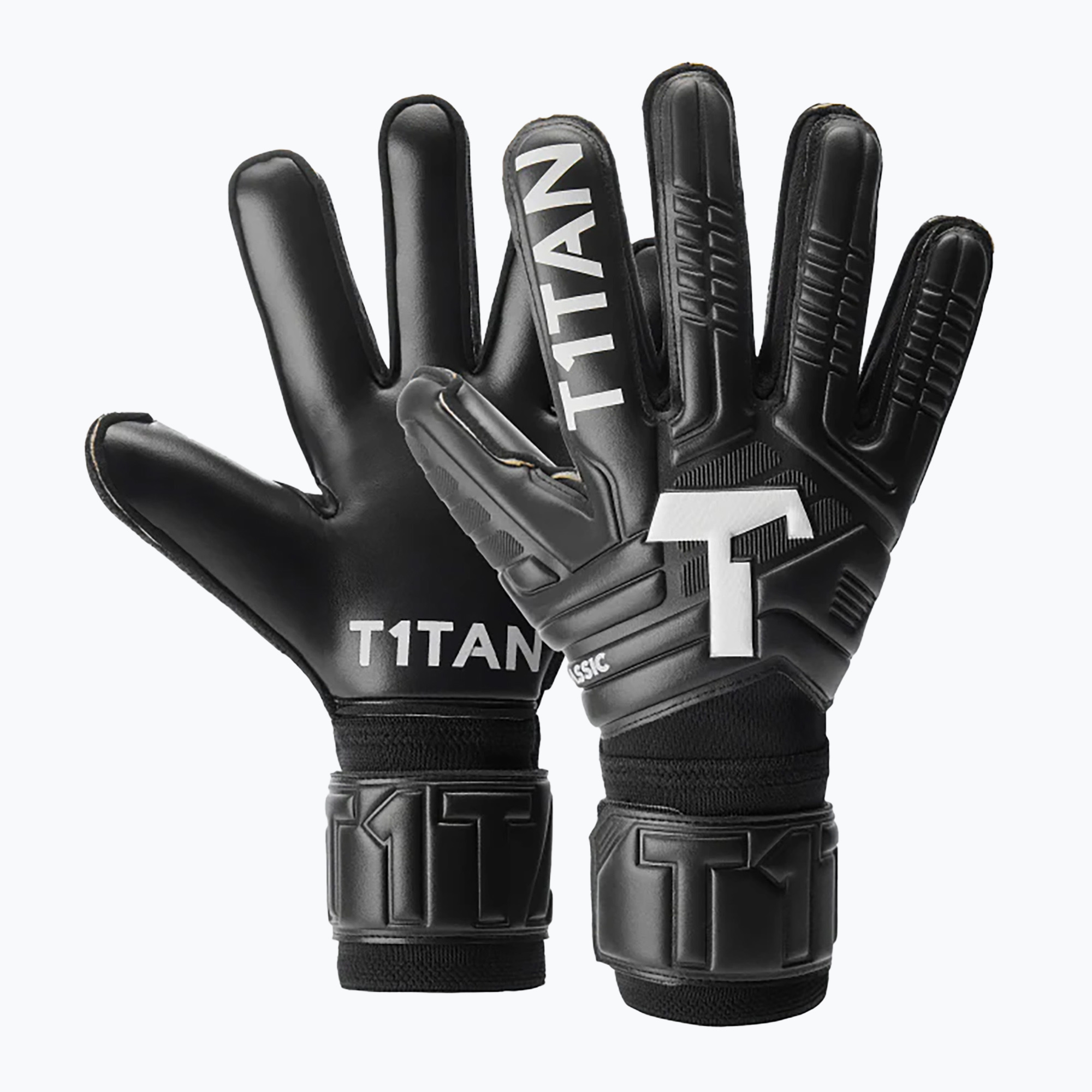 Rękawice bramkarskie T1TAN Classic 1.0 Black-Out black 