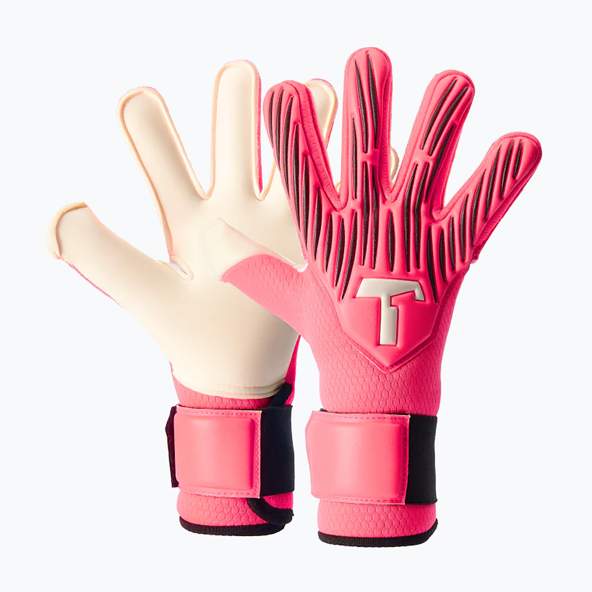 Rękawice bramkarskie dziecięce T1TAN Rebel 2.0 Fluo Pink Junior FP pink 