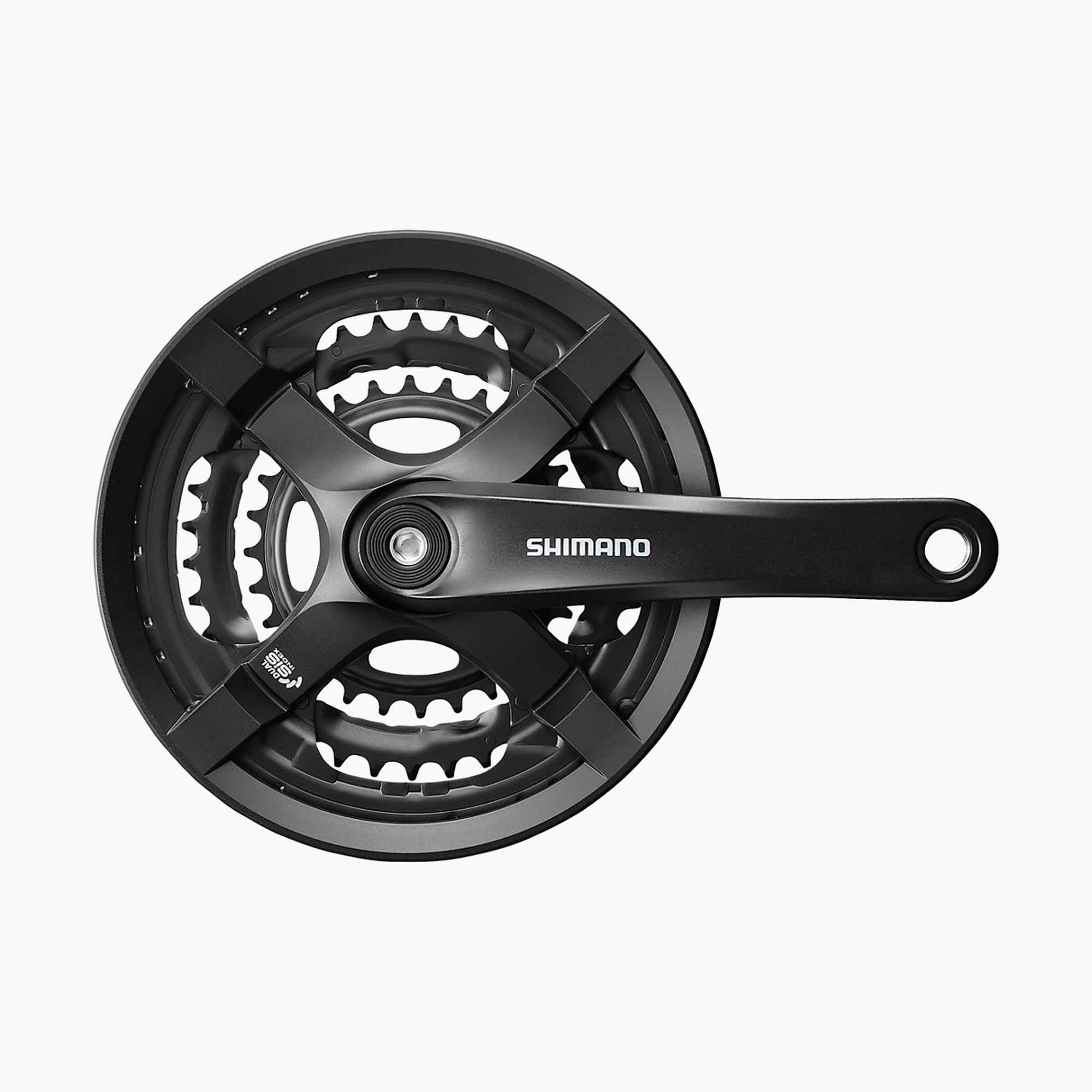 Mecanism cu manivelă Shimano FC-TY501 Square 8/7/6 rz 185,5 mm black