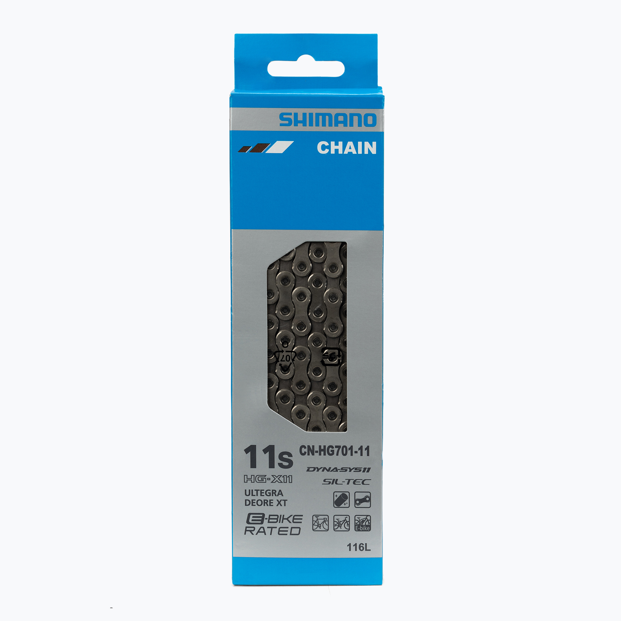 Catena Shimano CN-HG701 + Pin 11rz 116 maglie (11 rz / 116) (CN-HG701 ICNHG70111116)