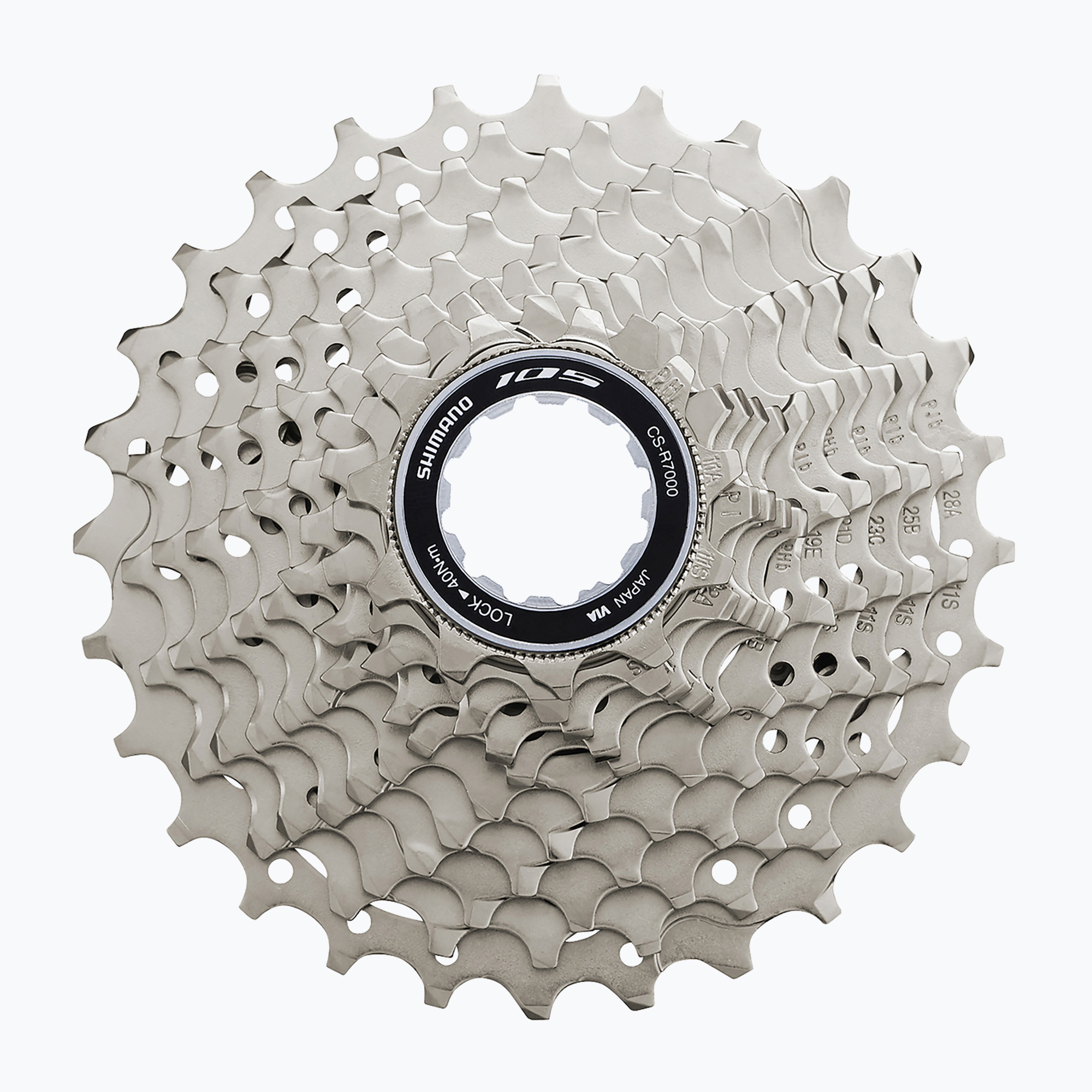 Shimano 105 CS-R7000 11-28 silver 11-speed bicycle cassette ICSR700011128 (11 rz / 11-28)