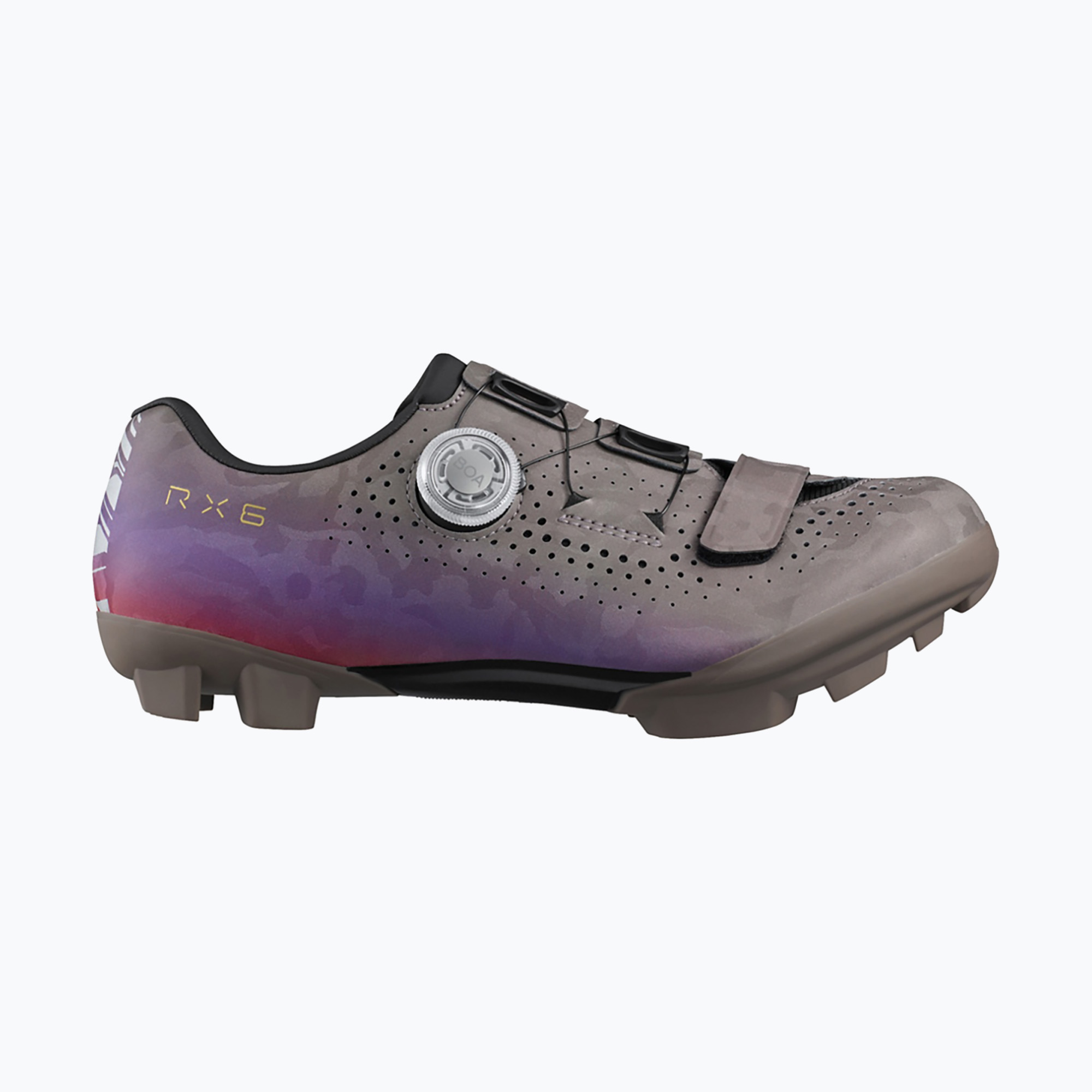 Дамски обувки за гравъл велосипед Shimano SH-RX600 gray/purple