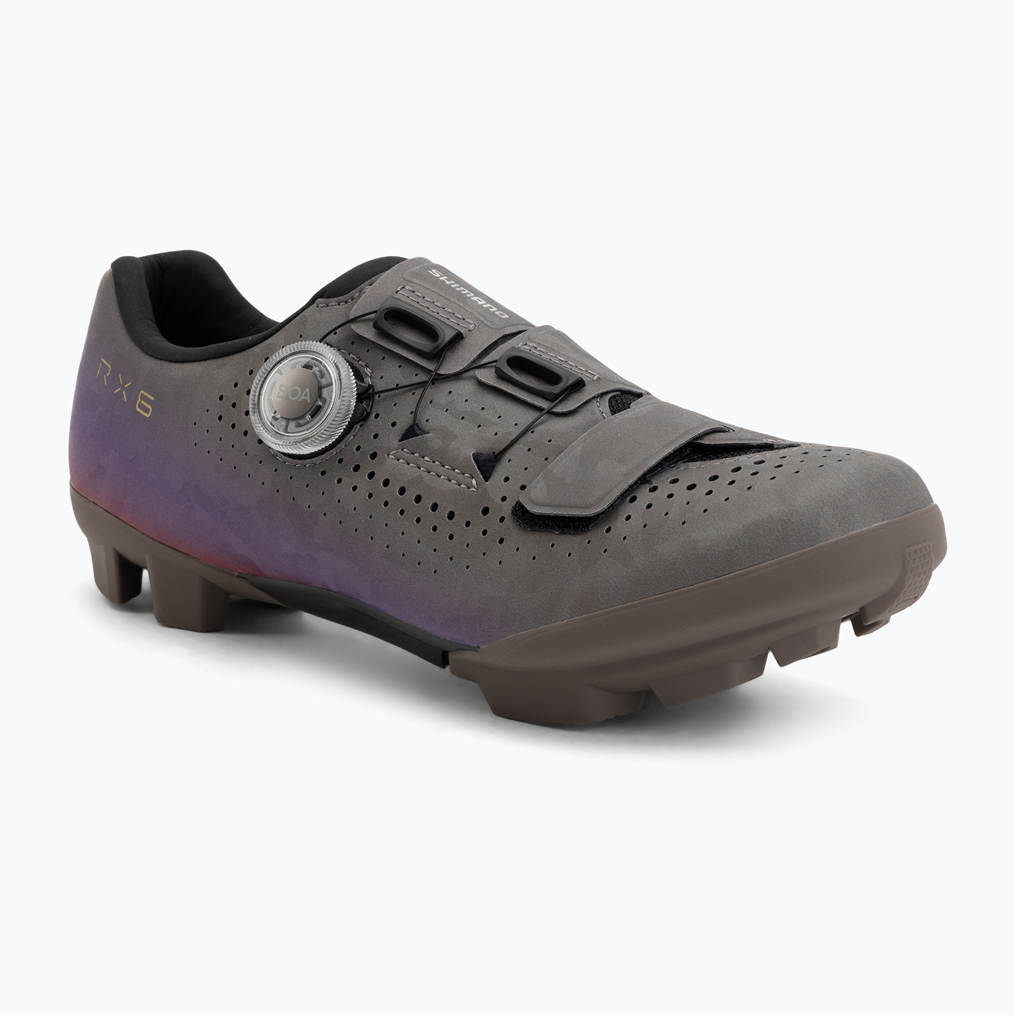 Дамски обувки за гравъл велосипед Shimano SH-RX600 gray/purple