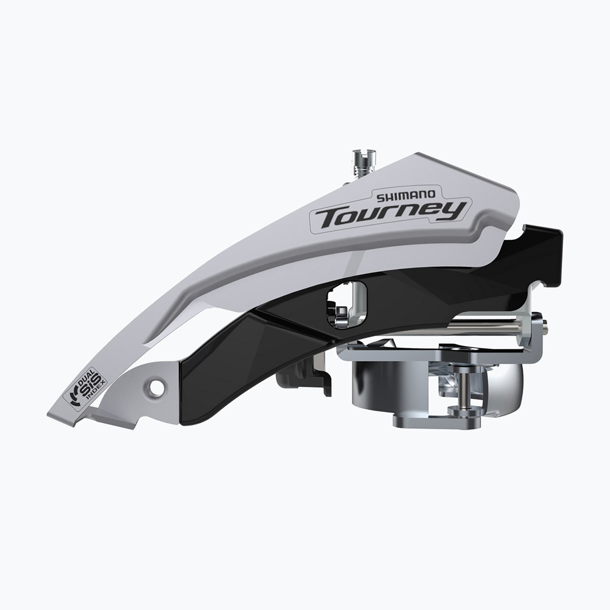 Schimbător de bicicletă față Shimano FD-TY601-L6 Tourney 3x8/7/6 Top Swing M silver/black