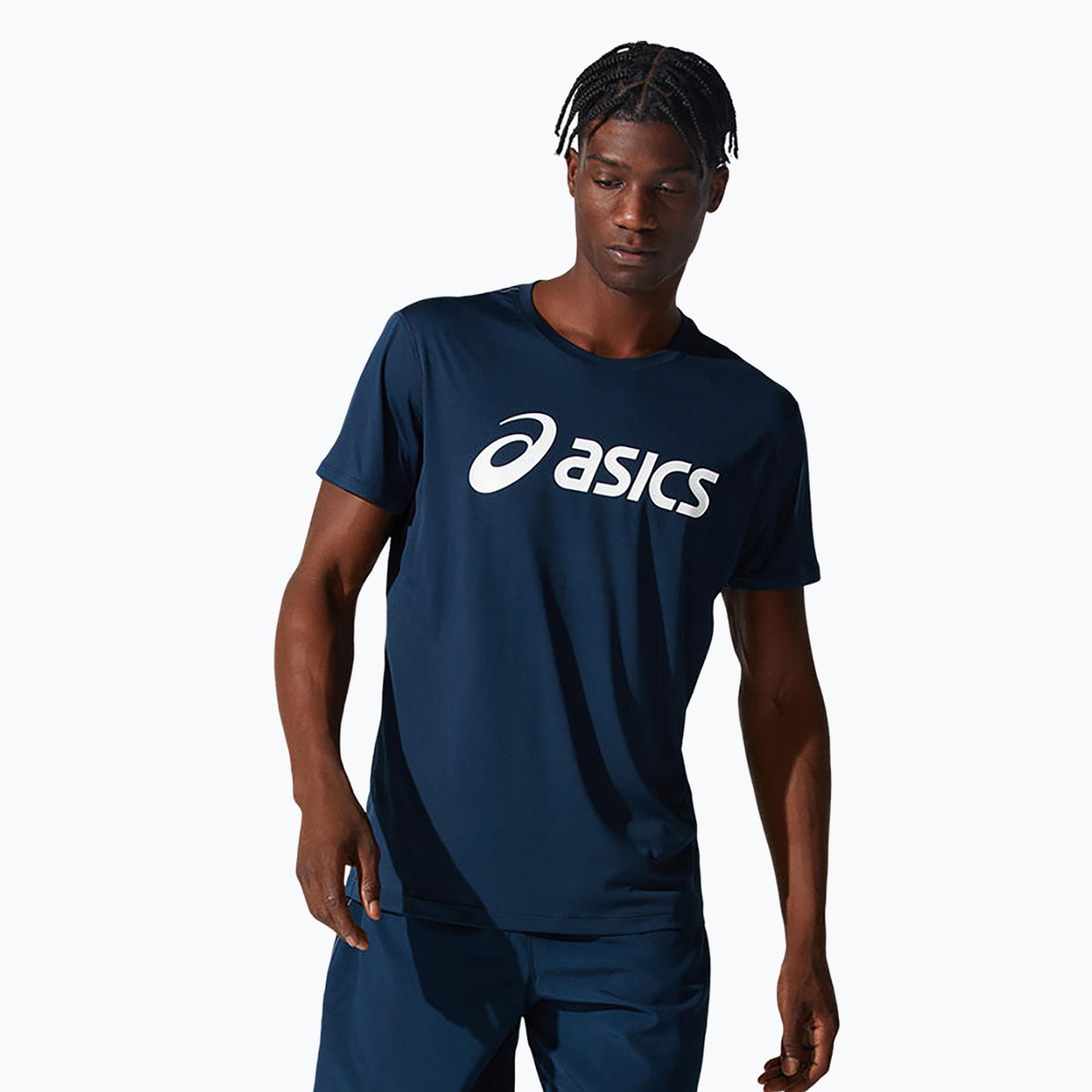 Koszulka do biegania męska ASICS Core Top french blue/brilliant white 