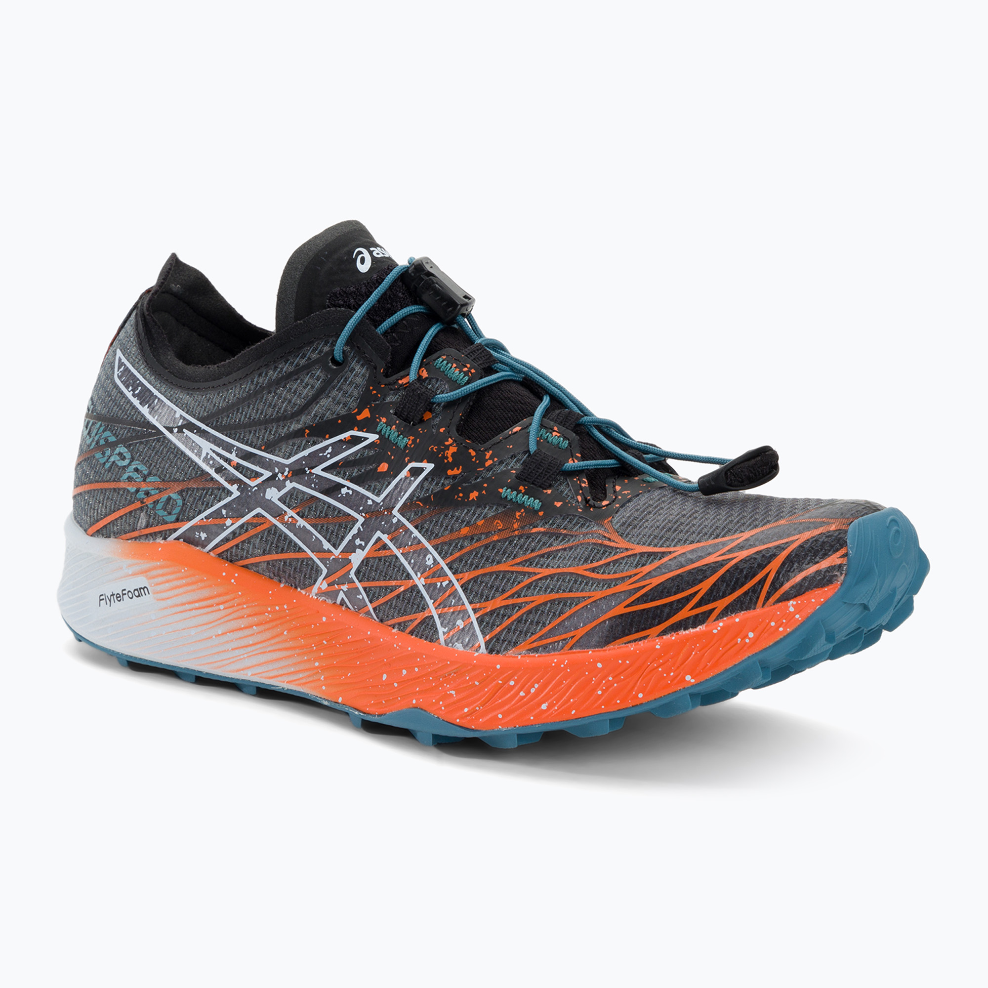 Buty do biegania damskie ASICS Fujispeed black/nova orange 