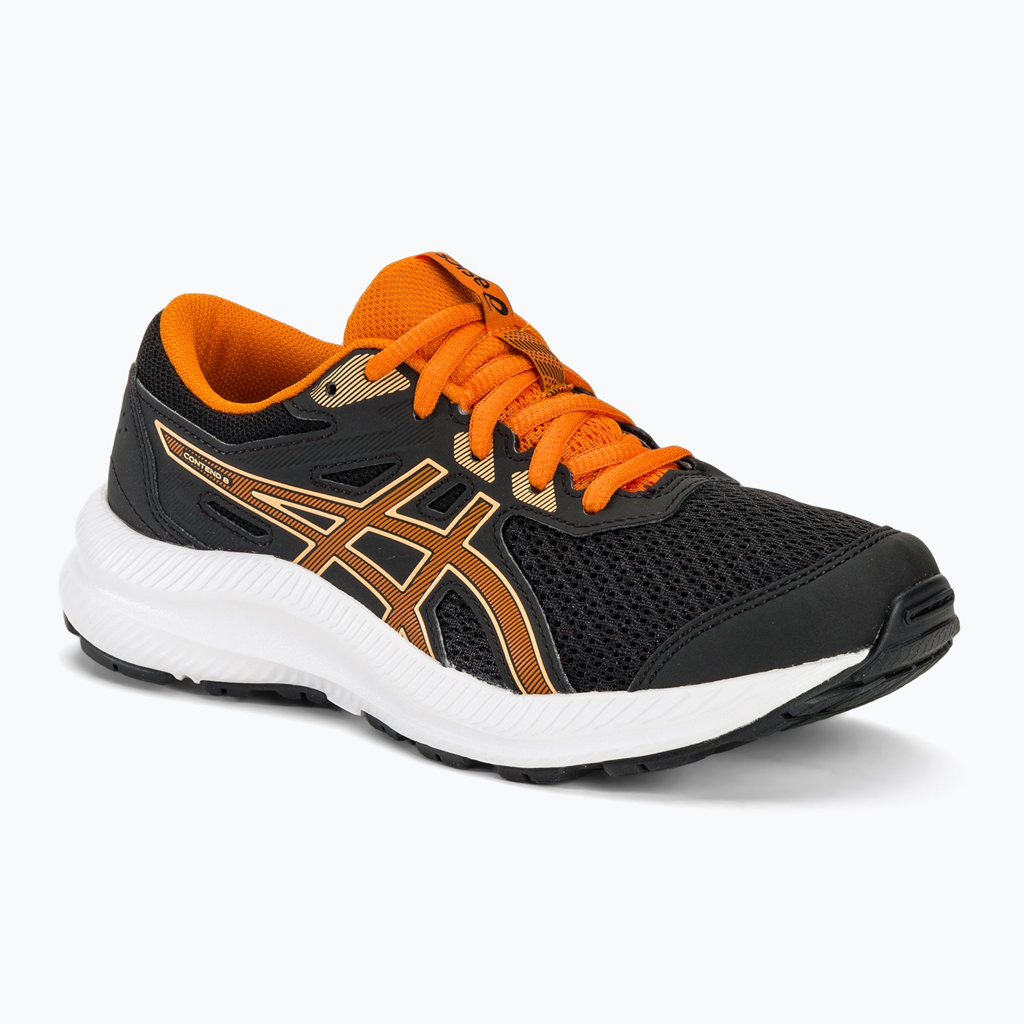 Buty do biegania dziecięce ASICS Contend 8 GS black/bright orange 