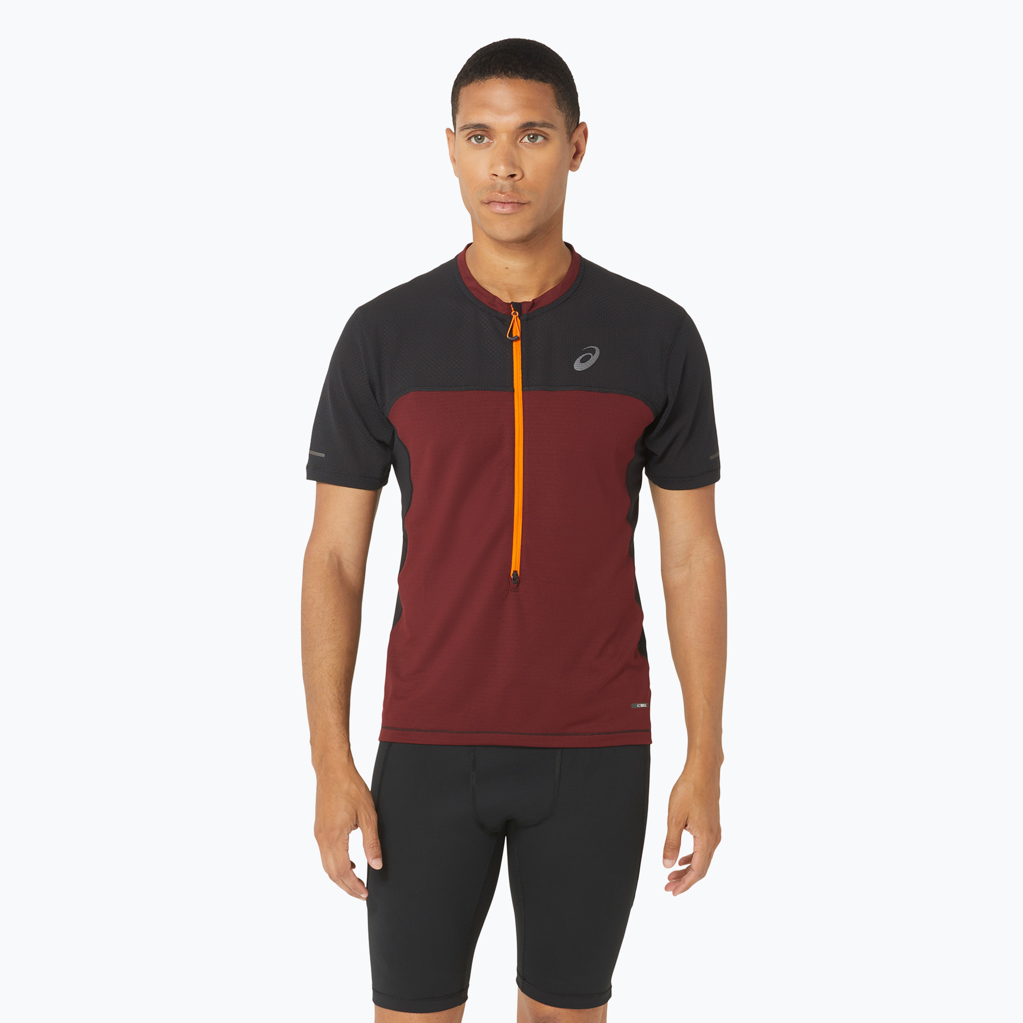 Koszulka do biegania męska ASICS Fujitrail antique red/performance black 