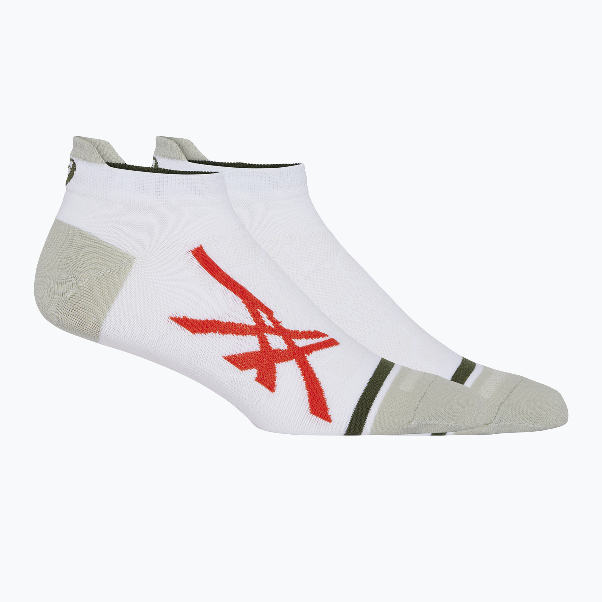 Ponožky ASICS Light Single Tab brilliant white/red snapper (Light Single Tab 3013A605)
