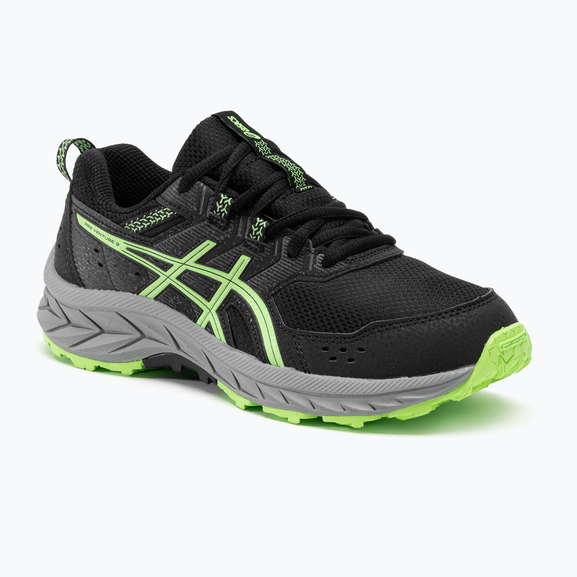 Buty do biegania dziecięce ASICS Gel-Venture 9 GS black/illuminate green 