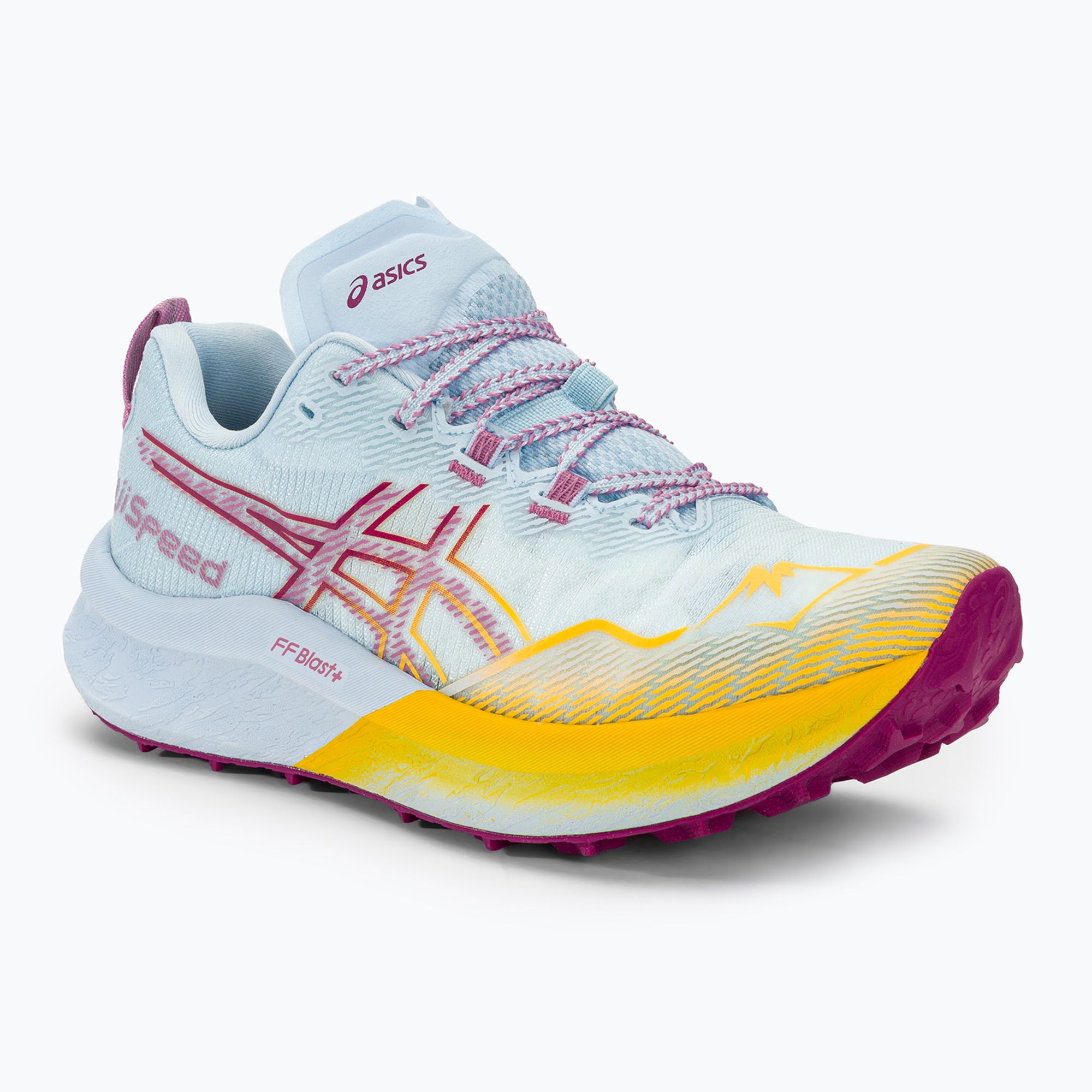 Buty do biegania damskie ASICS Fujispeed 2 light blue/blackberry 