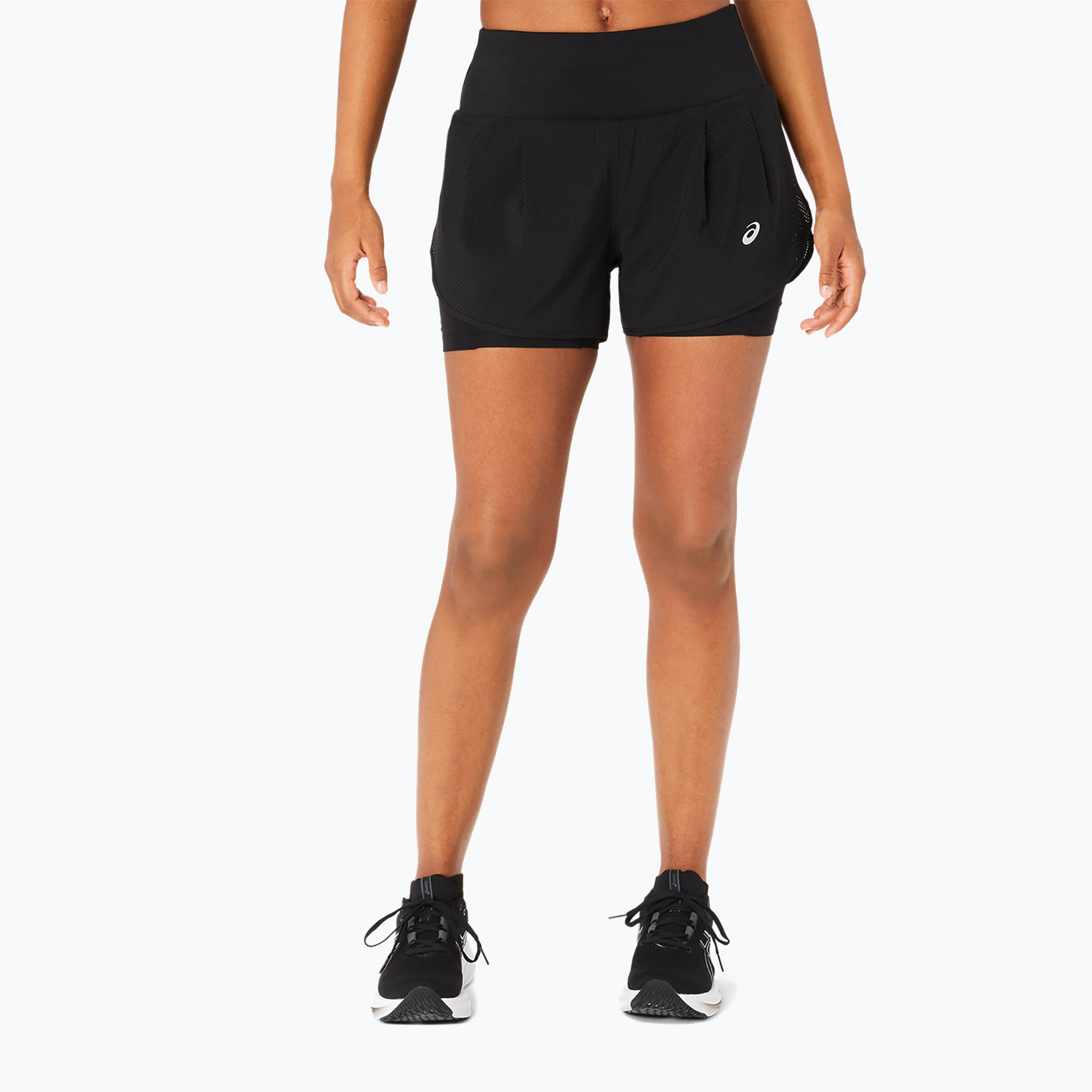 Spodenki do biegania damskie ASICS Road 2-N-1 3.5IN performance black 