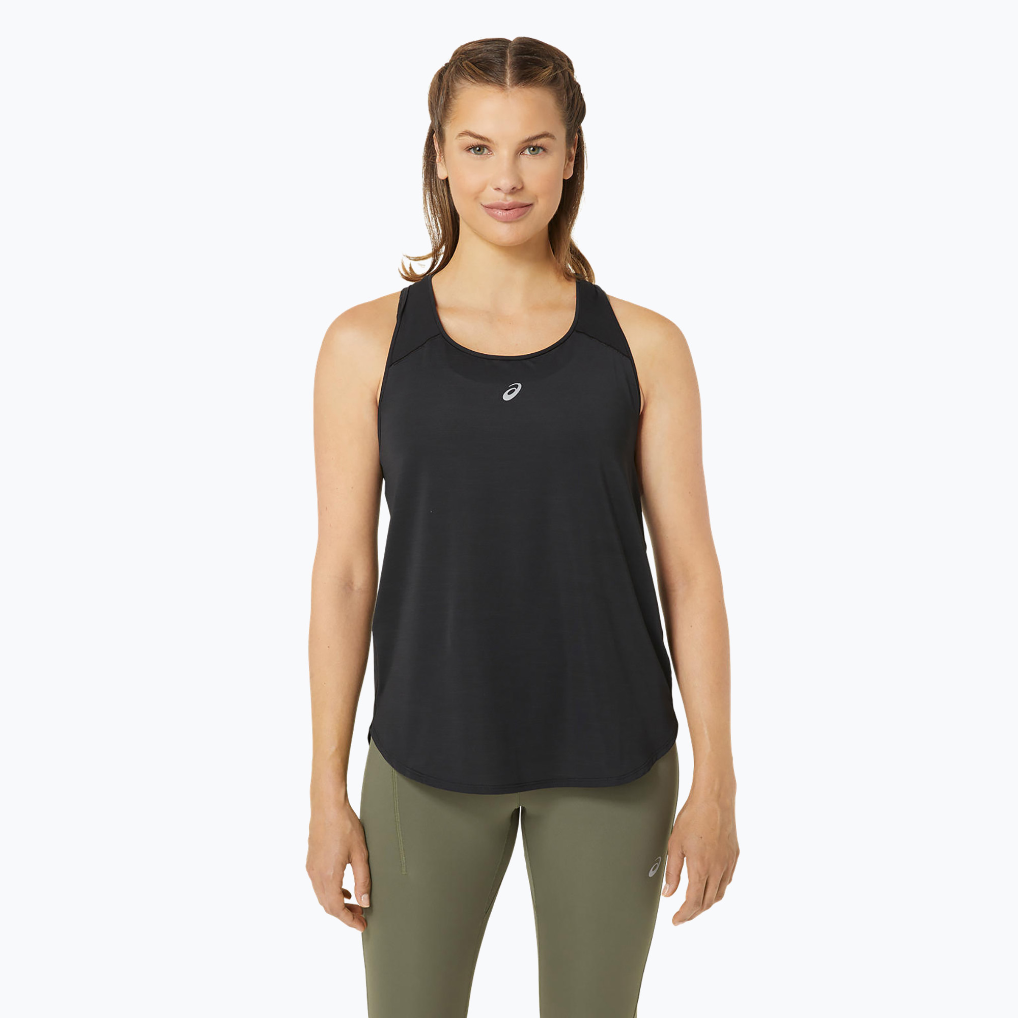 Koszulka do biegania damska ASICS Road Tank performance black 