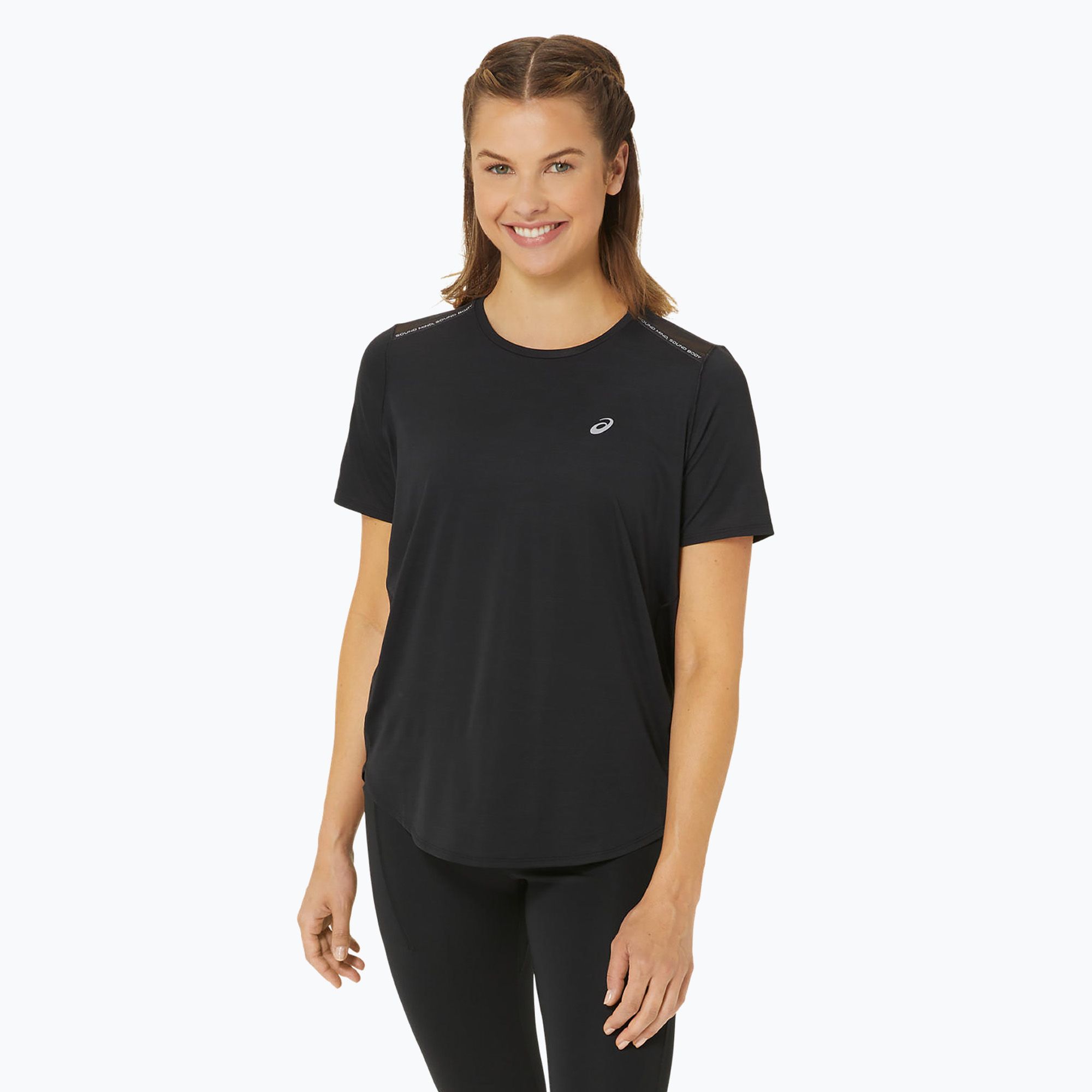 Koszulka do biegania damska ASICS Road Top performance black 