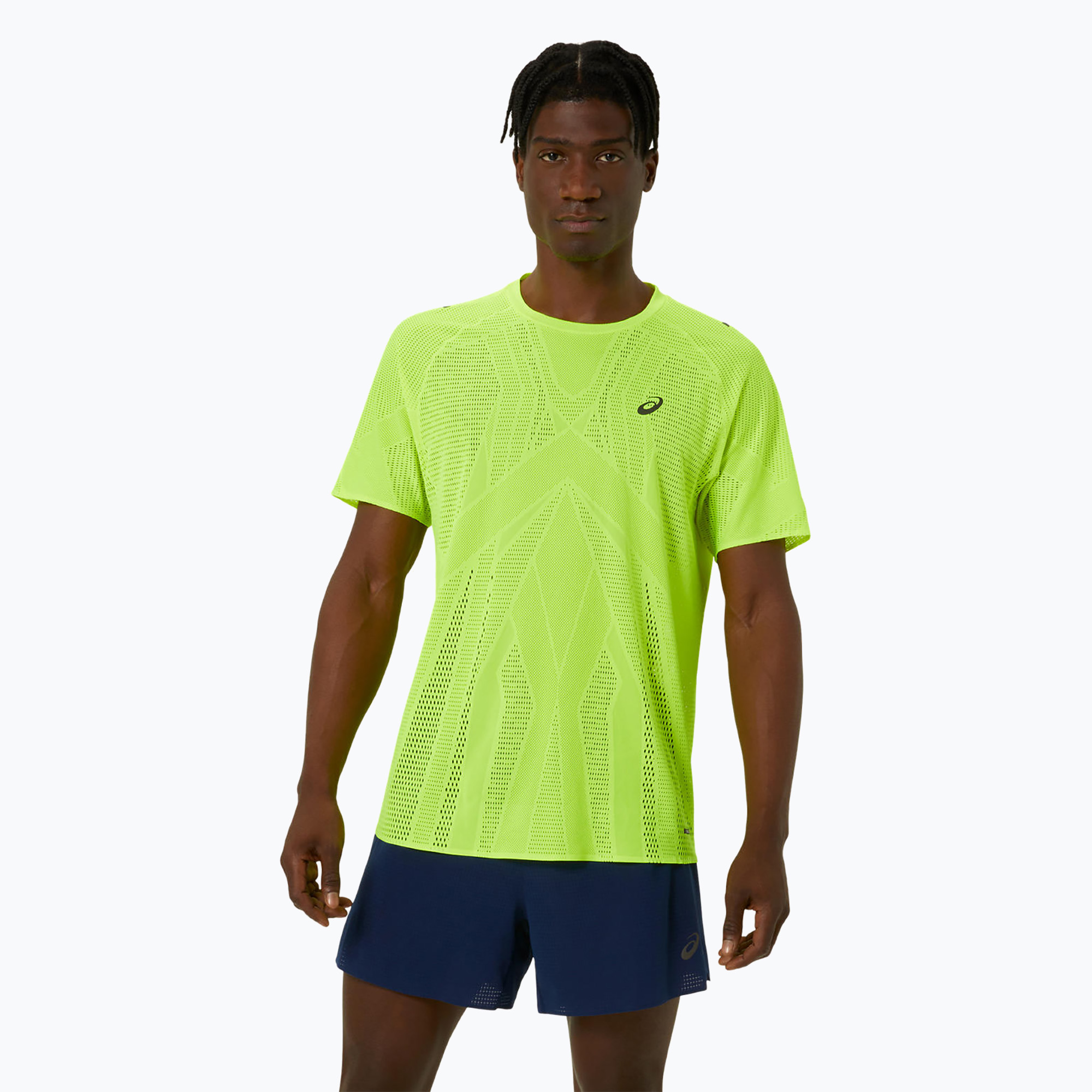 Koszulka do biegania męska ASICS Metarun Top safety yellow 