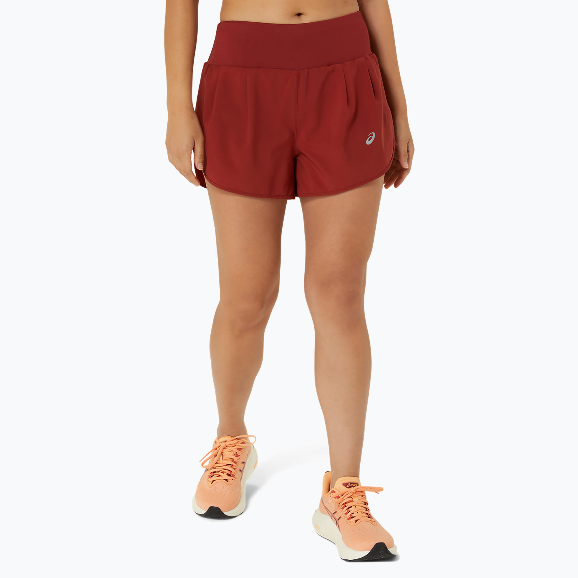 Spodenki do biegania damskie ASICS Road 3.5IN deep red 