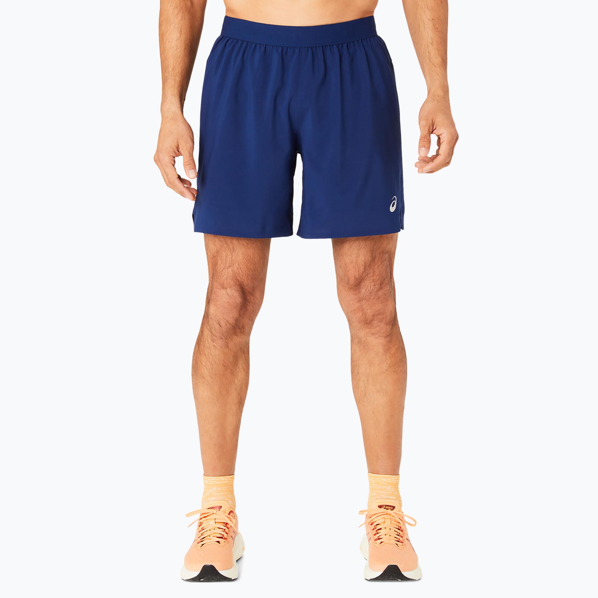 Spodenki do biegania męskie ASICS Road 2-N-1 7IN blue expanse/midnight 