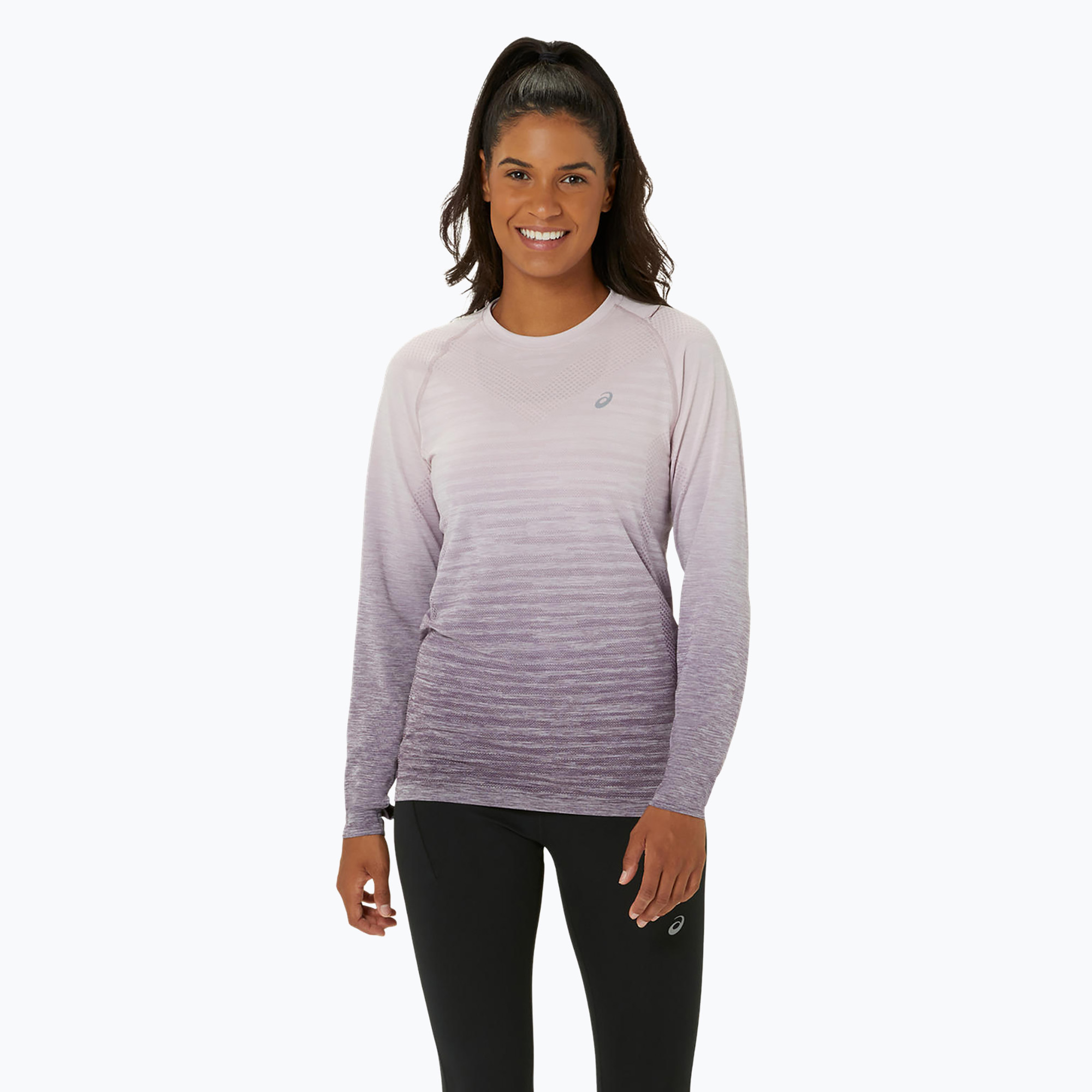 Longsleeve do biegania damski ASICS Seamless watershed rose/dusty mauve 