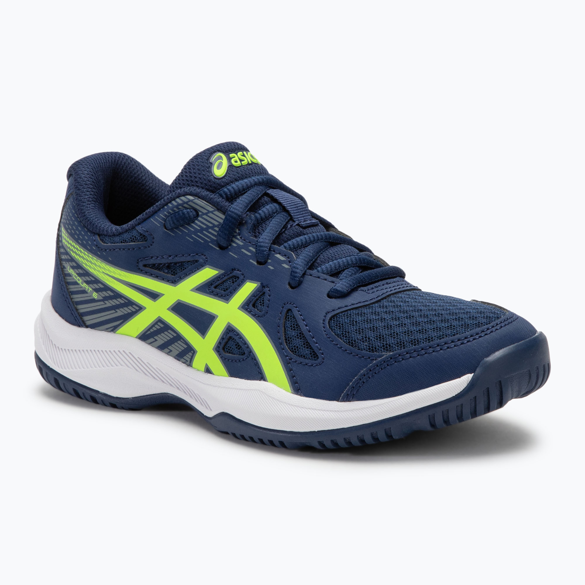 Buty dziecięce ASICS Upcourt 6 GS blue expanse/safety yellow 