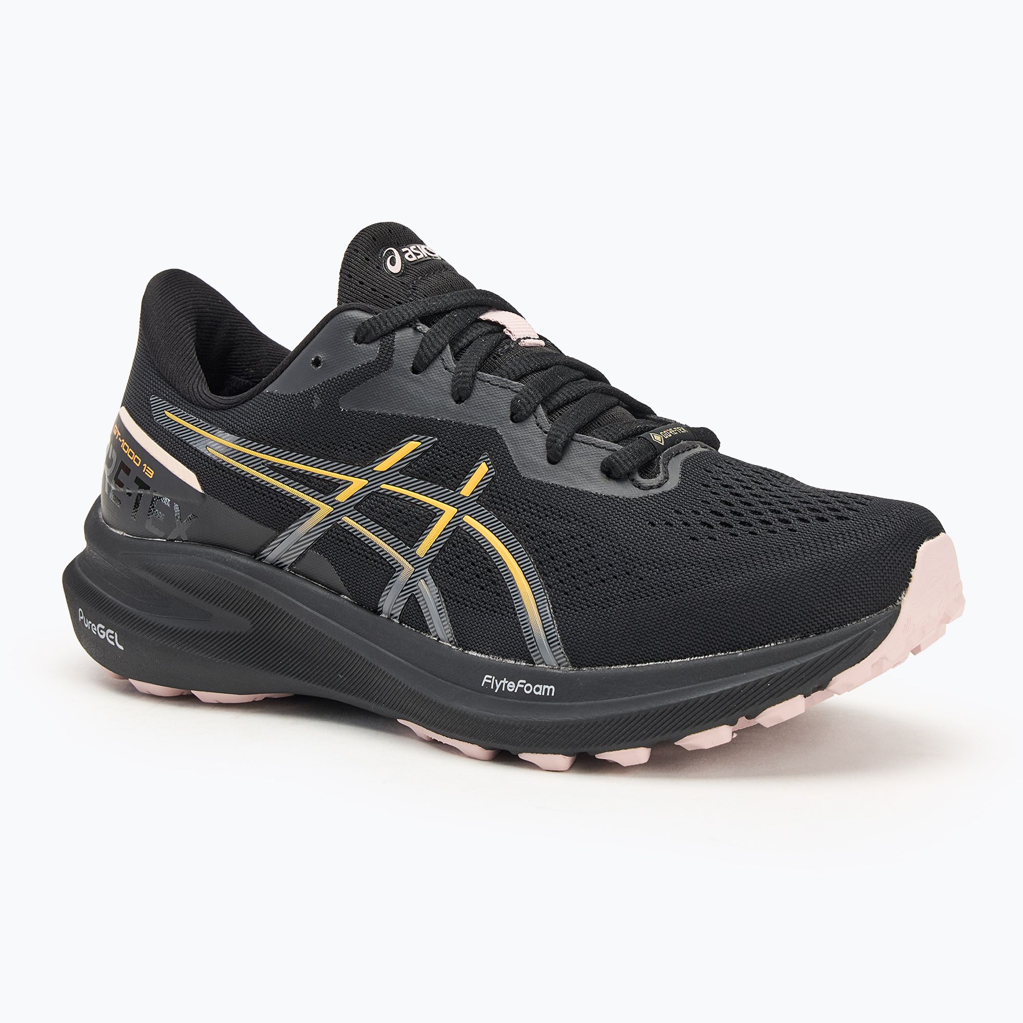 Buty do biegania damskie ASICS GT-1000 13 GTX black/ stadium orange 