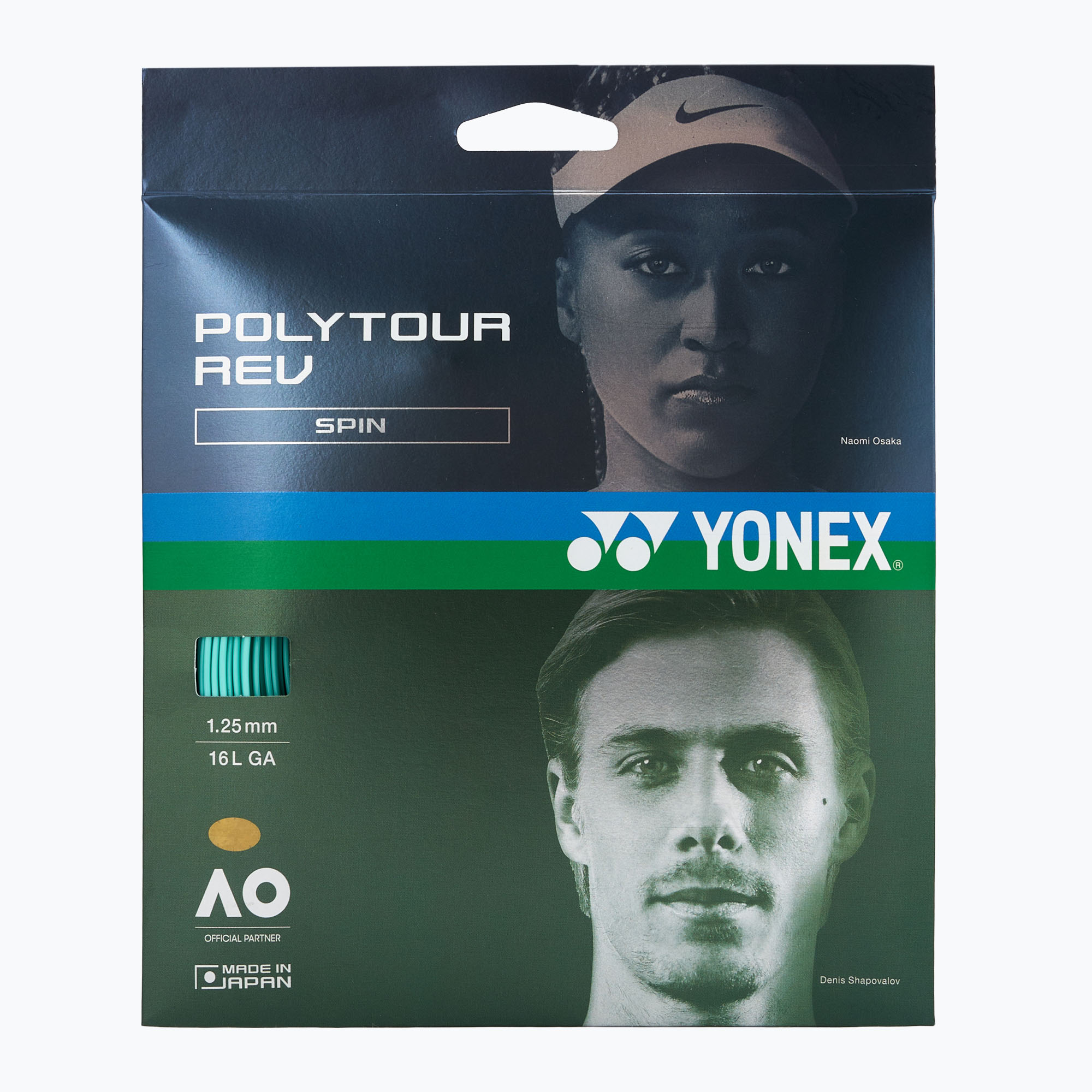 Tennis string YONEX Poly Tour Rev 125 Set 12 m mint