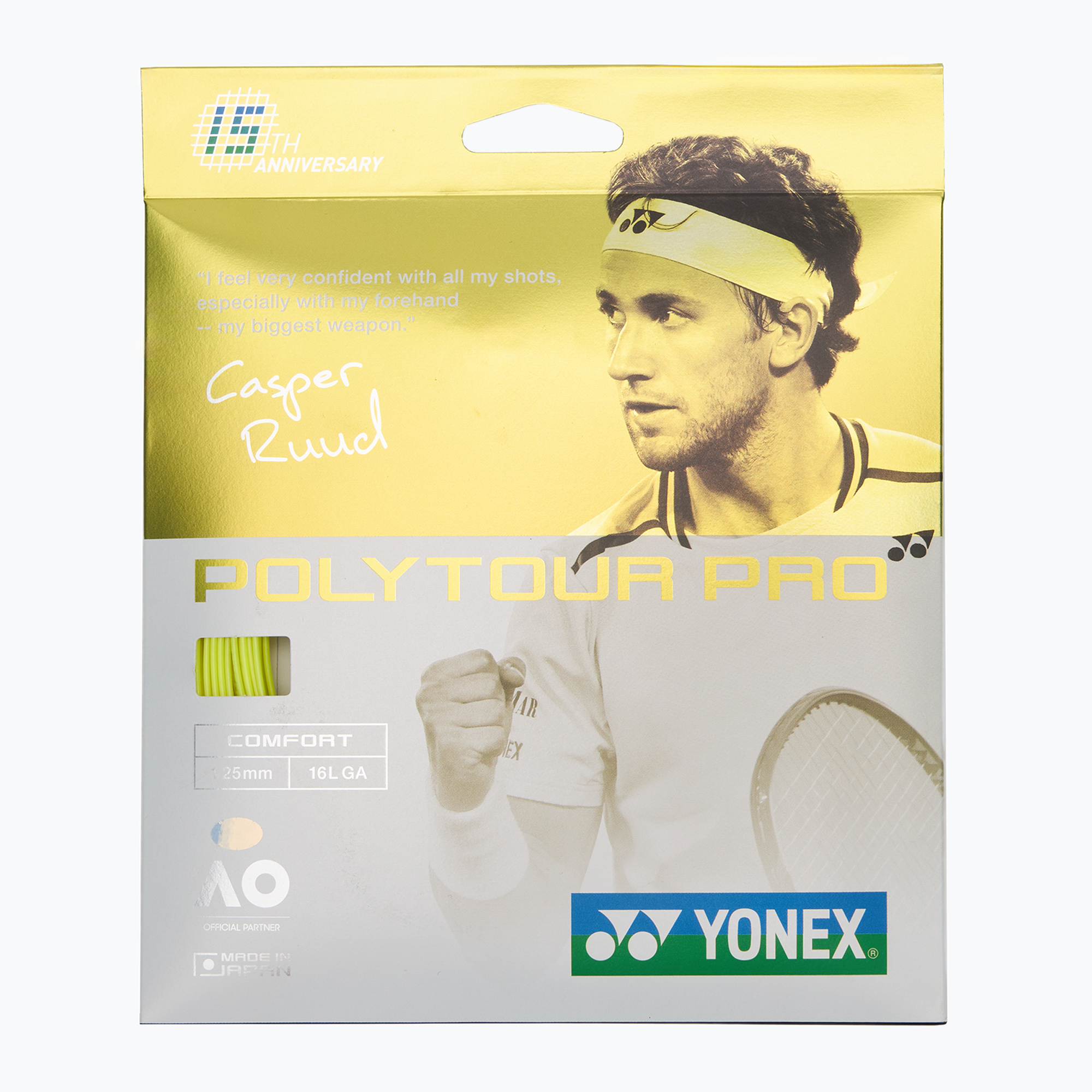 Tennis string YONEX Poly Tour Pro 125 LE Set yellow (1.25 mm)
