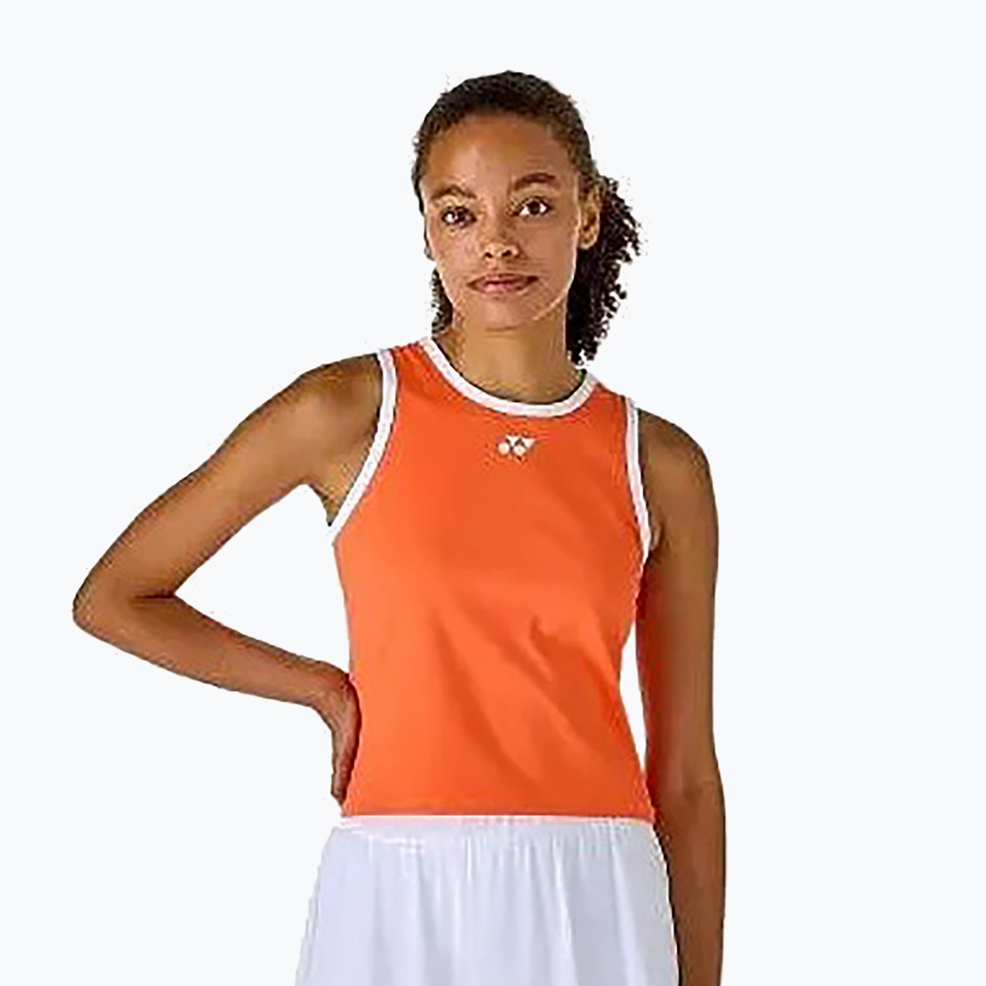 Koszulka tenisowa damska YONEX 16852 Practice W cyber orange 