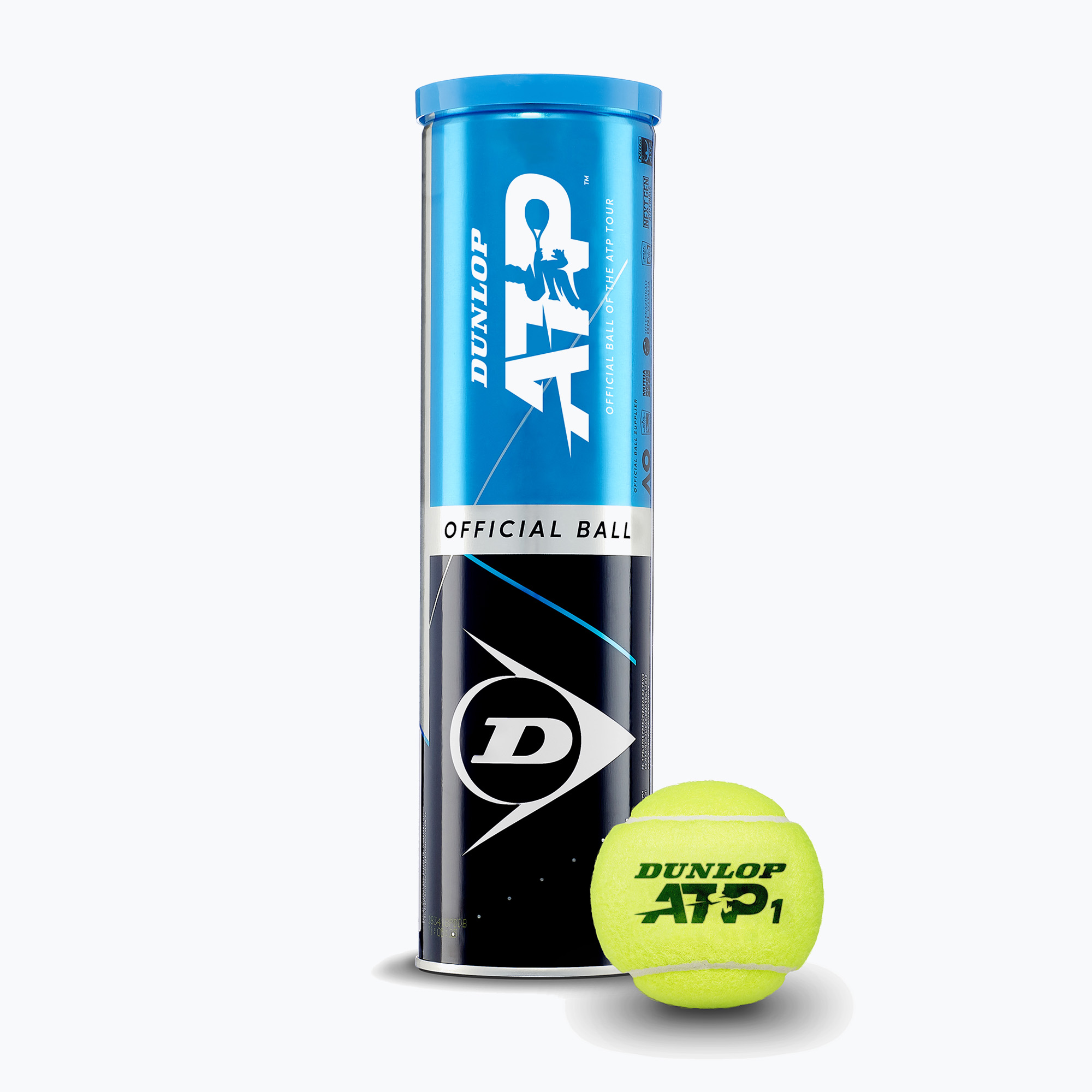 Тенис топки Dunlop ATP Tour 4 pack green