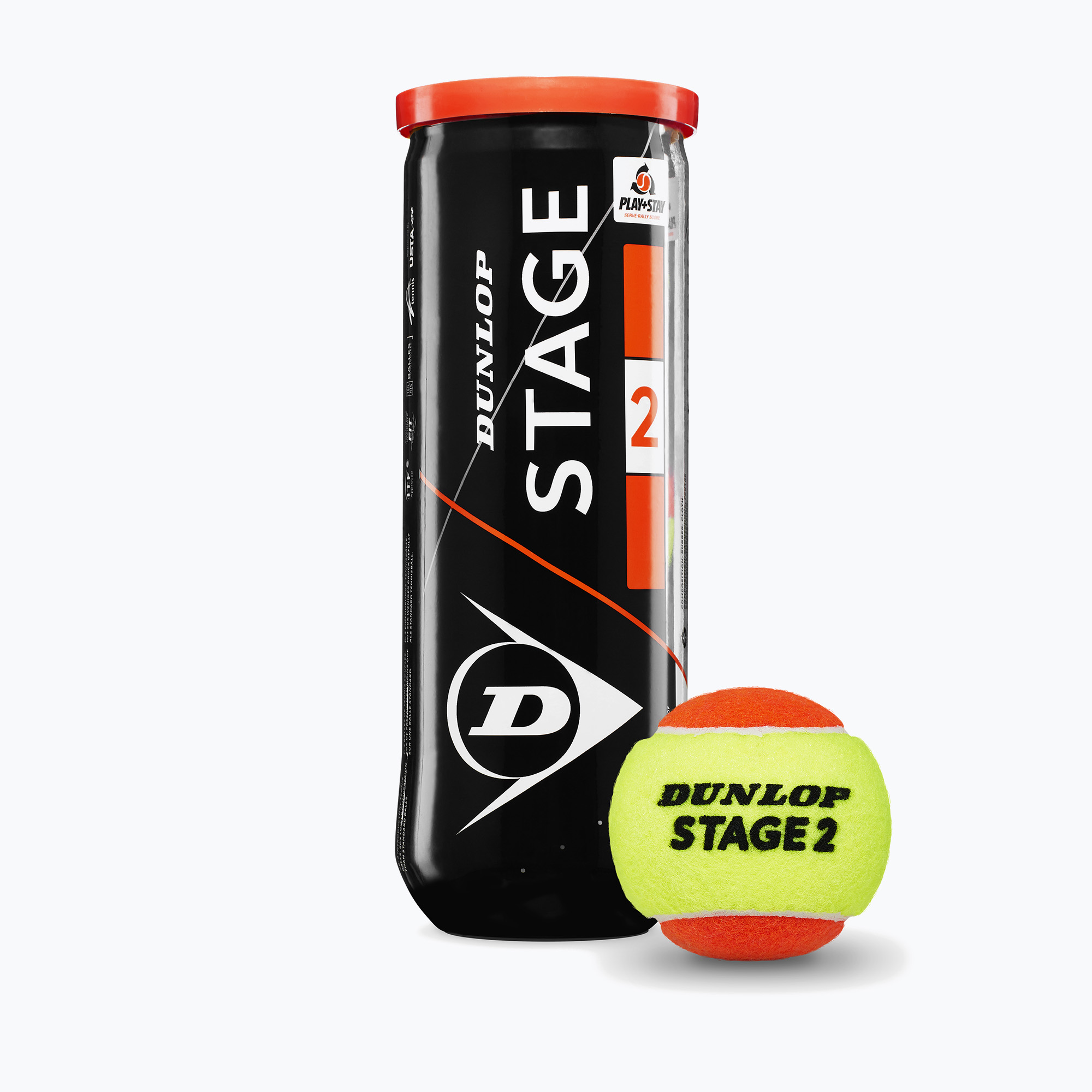 Tenisové lopty Dunlop Stage 2 3 pack orange