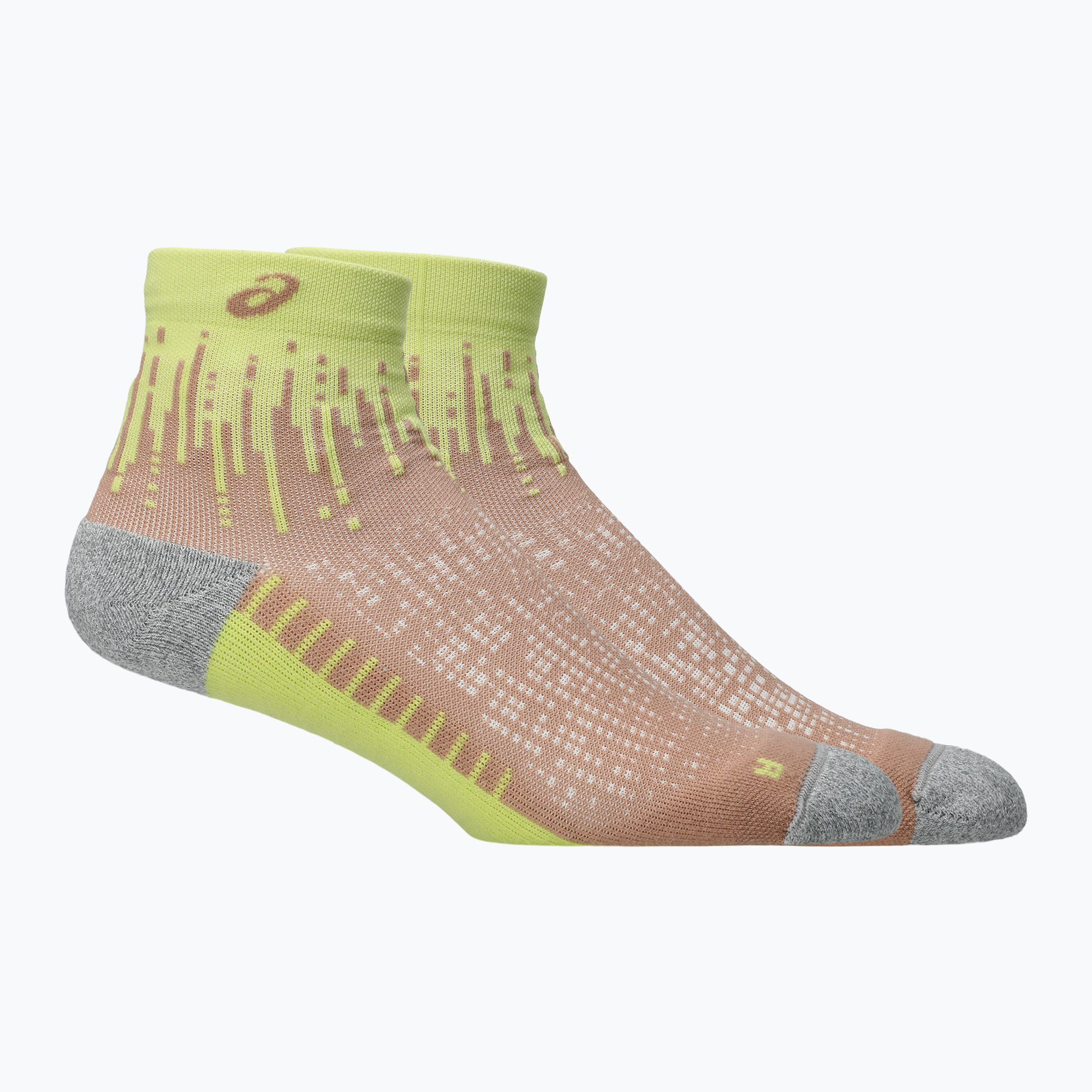 Чорапи ASICS Performance Run Quarter neutral pink/huddle yellow