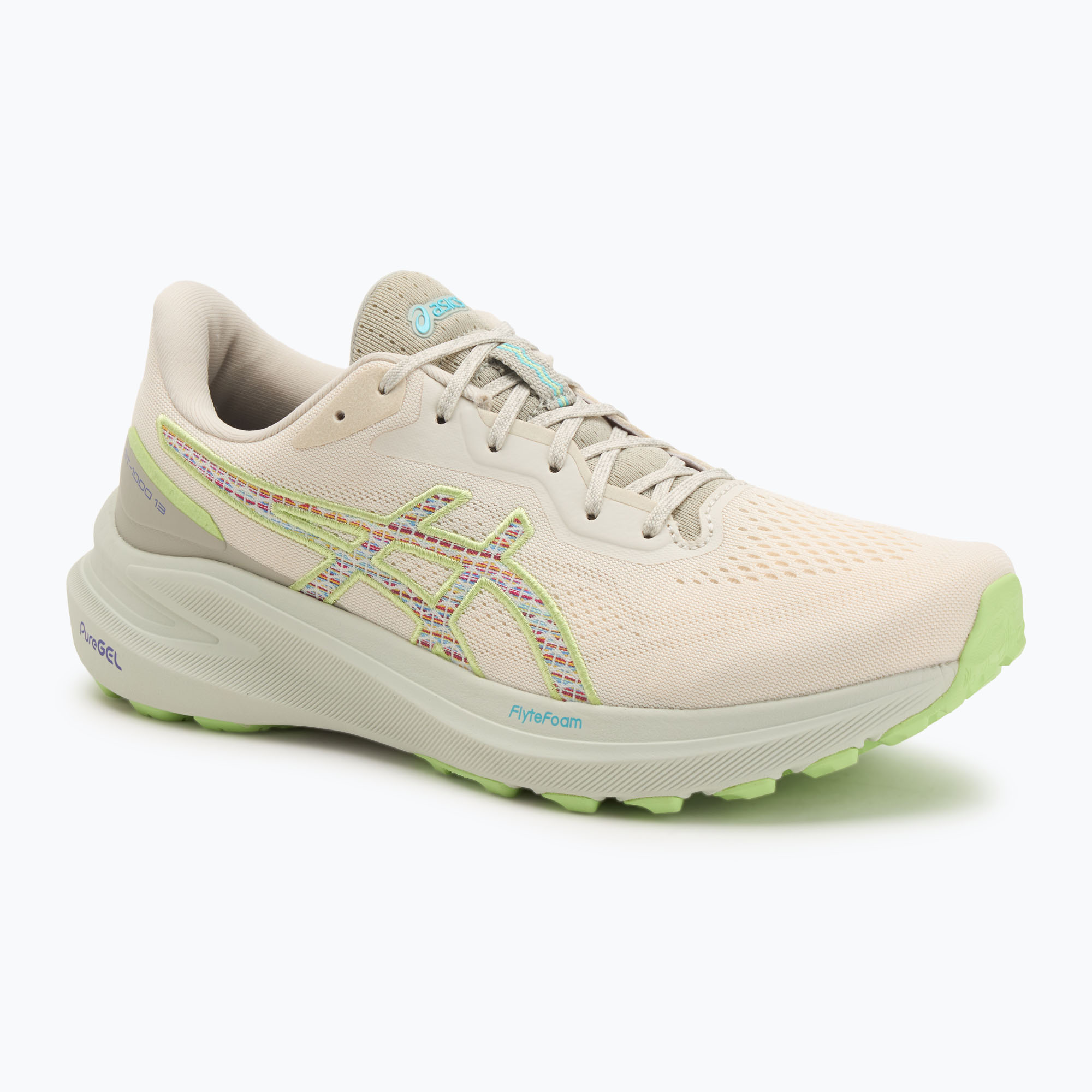 Buty do biegania męskie ASICS GT-1000 13 TR nature bathing/lime green 