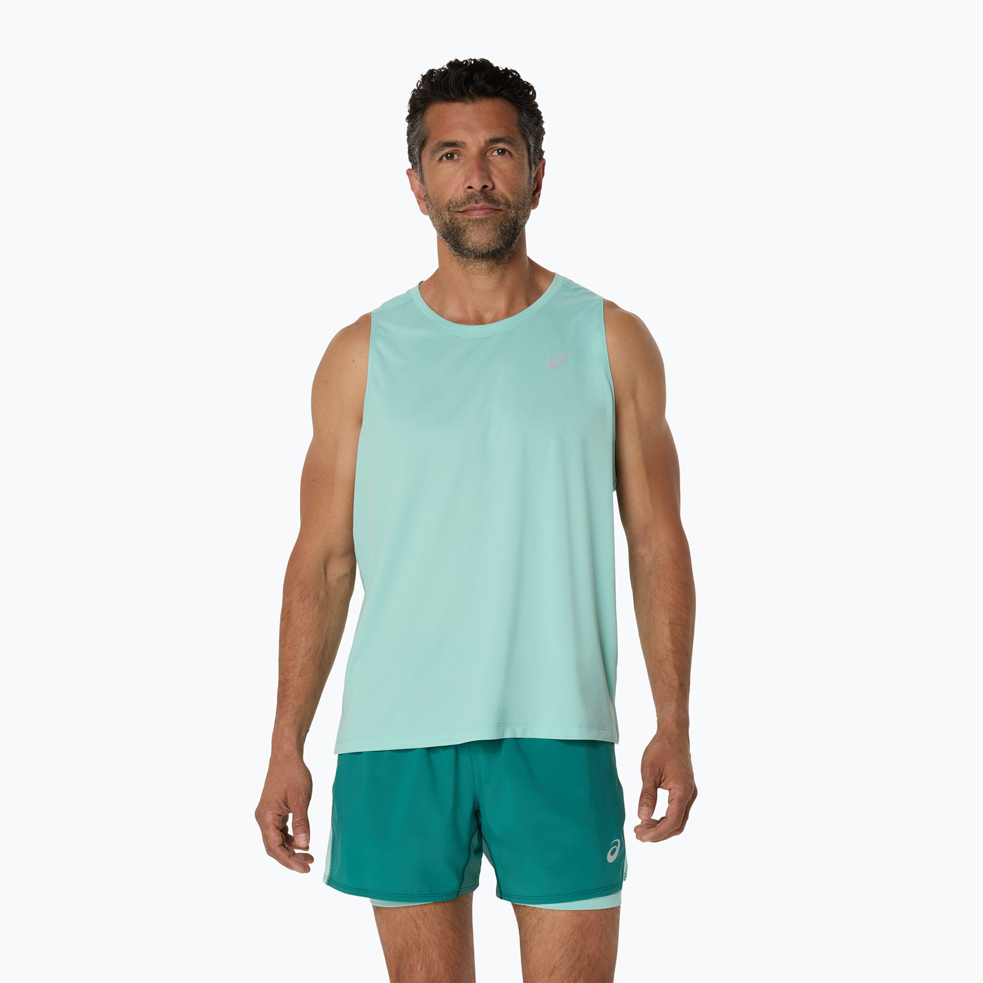 Мъжки потник за бягане ASICS Core Singlet oasis green