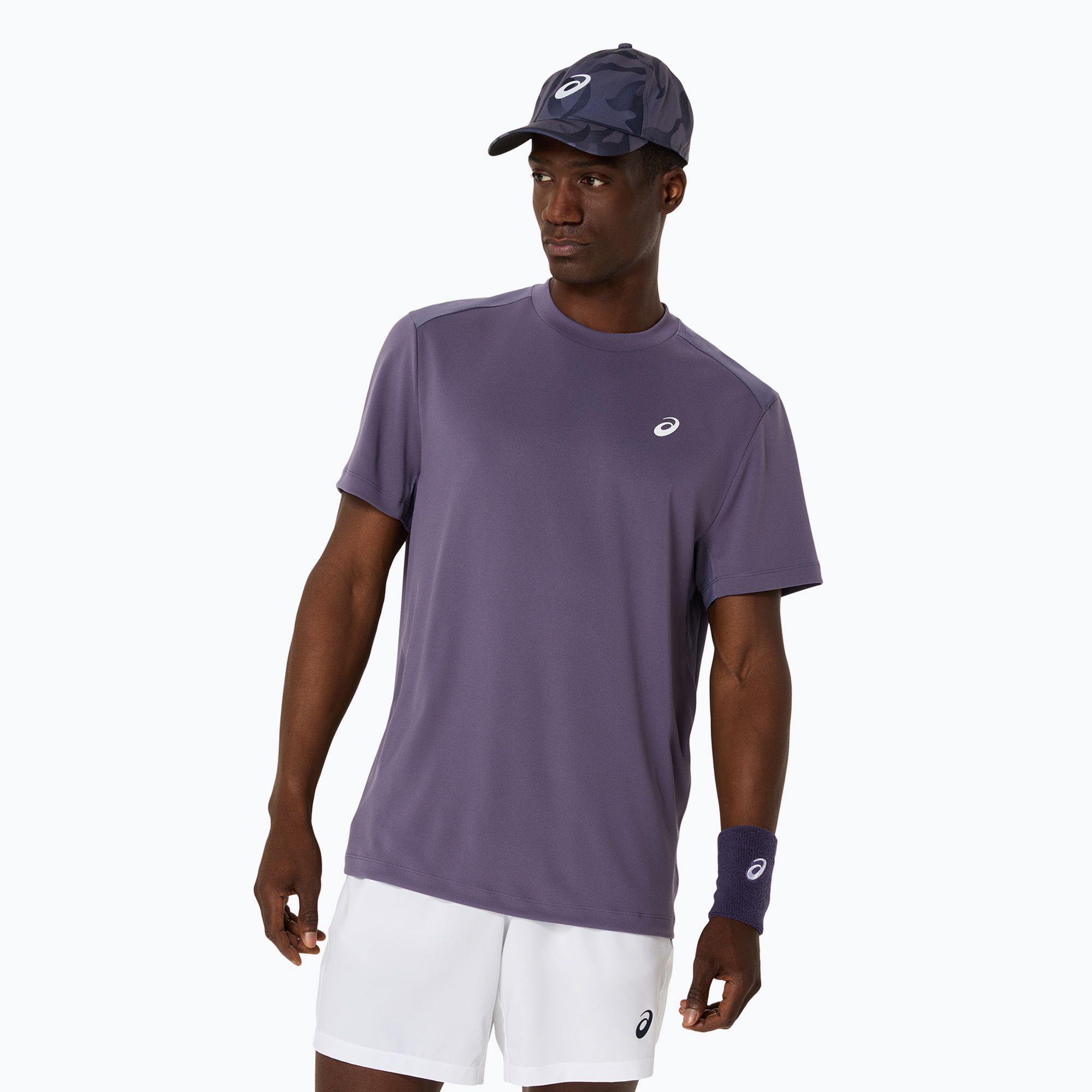 Koszulka tenisowa męska ASICS Court Top greyish purple 