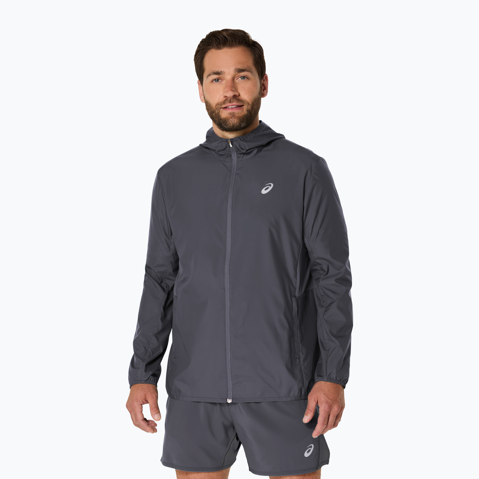 Мъжко яке за бягане ASICS Core carrier grey