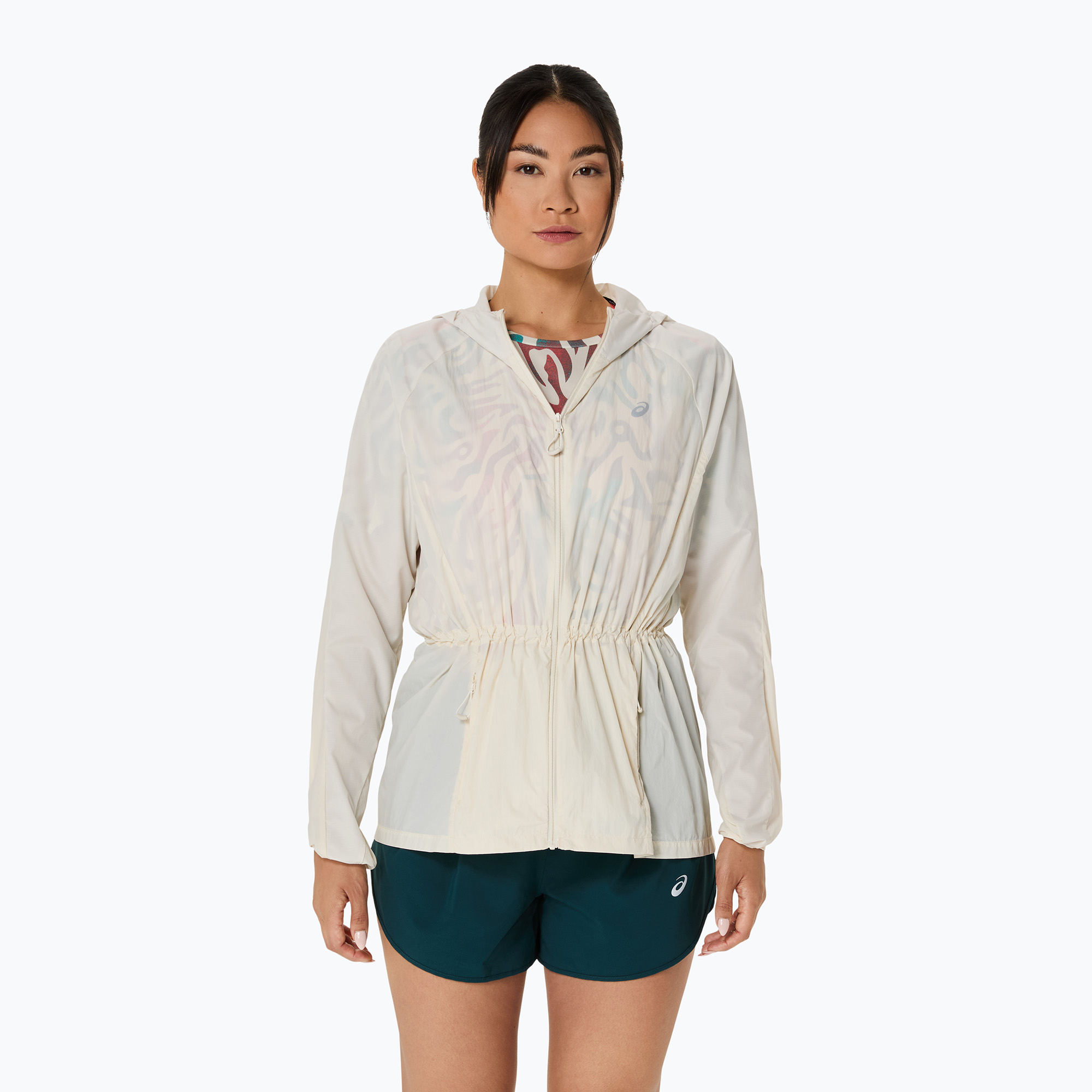 Kurtka do biegania damska ASICS Road Packable birch 